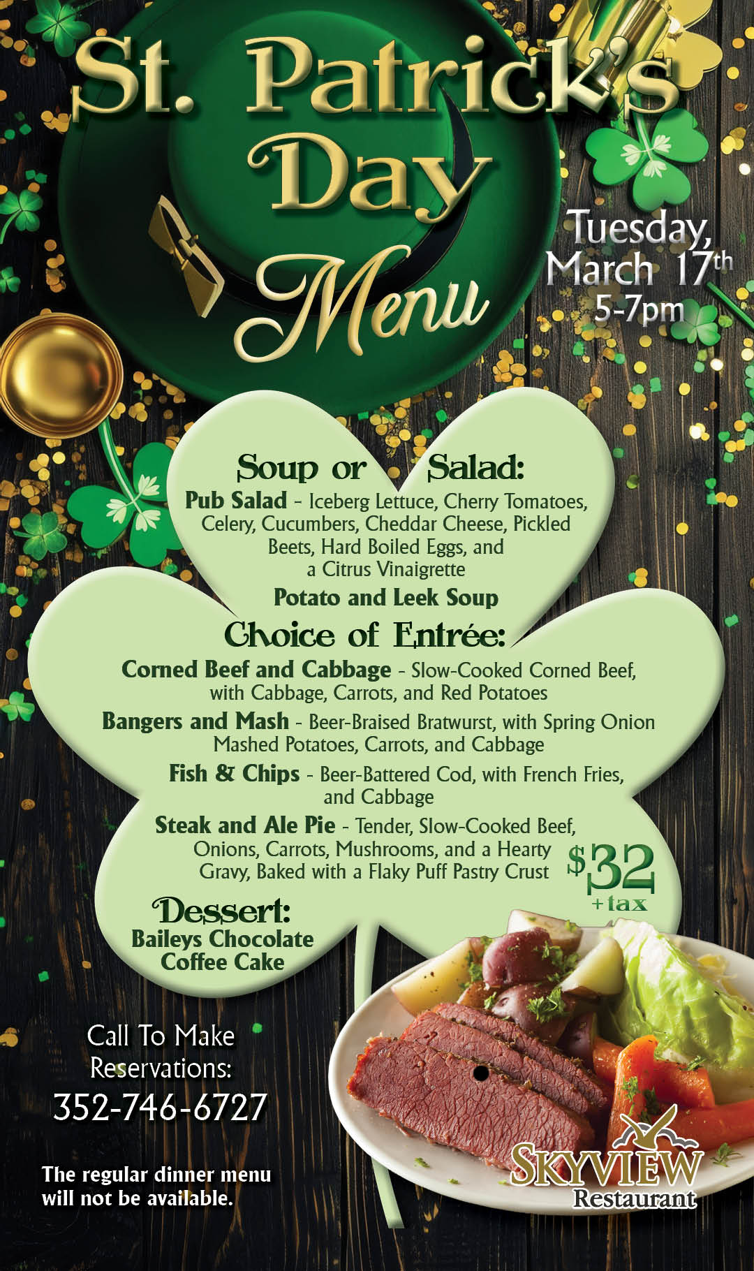 Skyview St. Patrick's March 2026 Kiosk