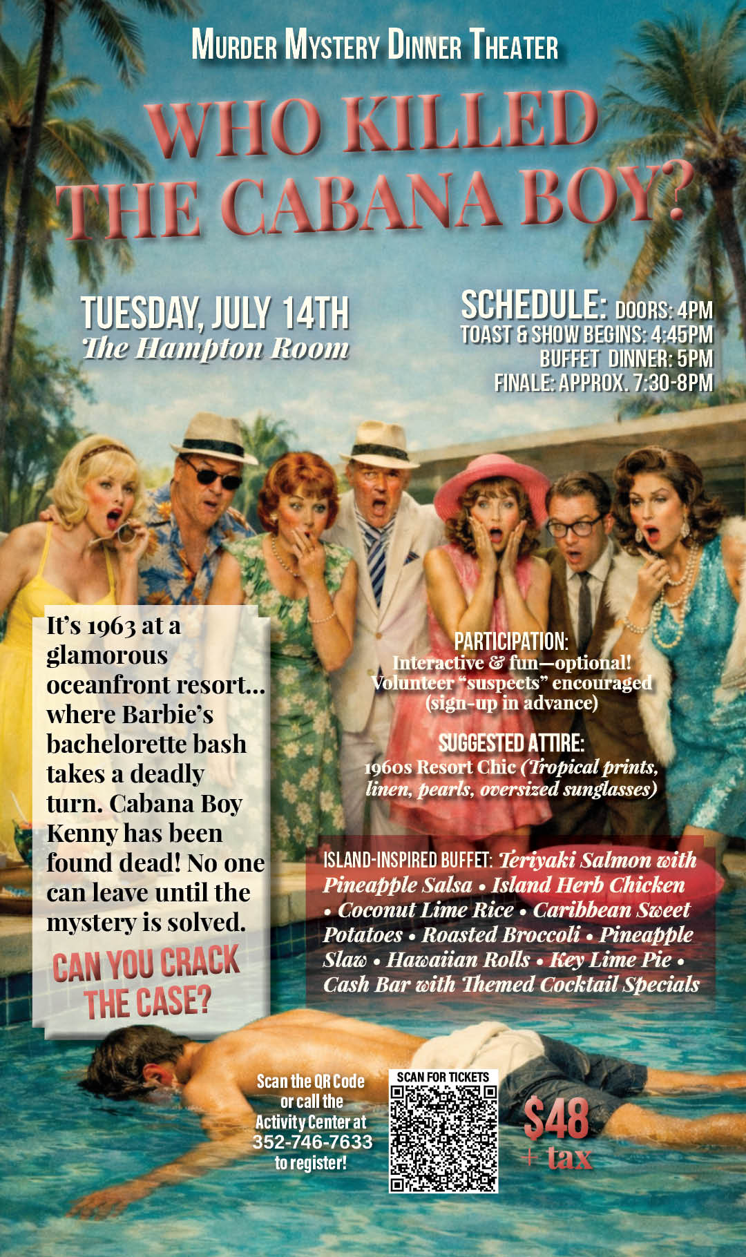 Murder Mystery Dinner Theater July 2026 Kiosk