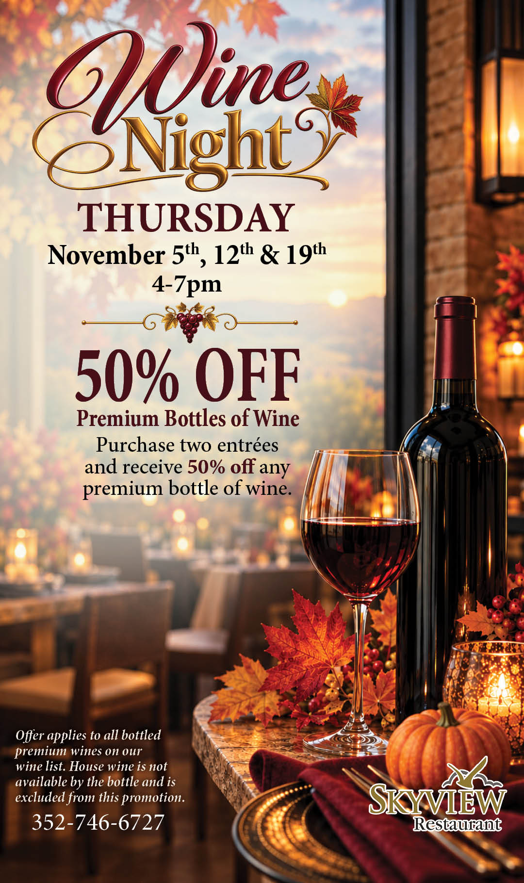November 5 Wine Night Special Kiosk