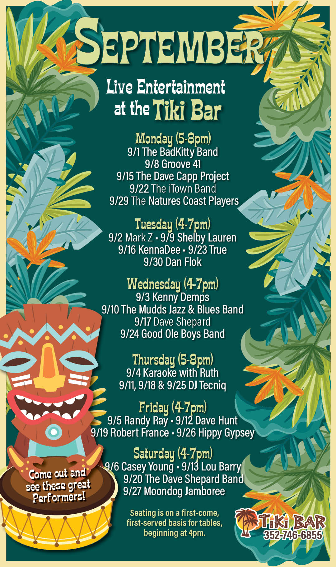 Tiki Live Entertainment Sept 2025 kiosk