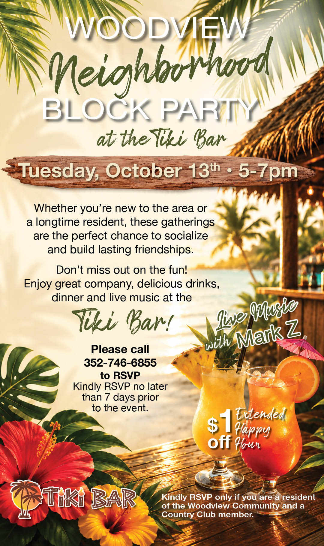 Woodview Neighborhood Block Party Oct 13 2026 Kiosk