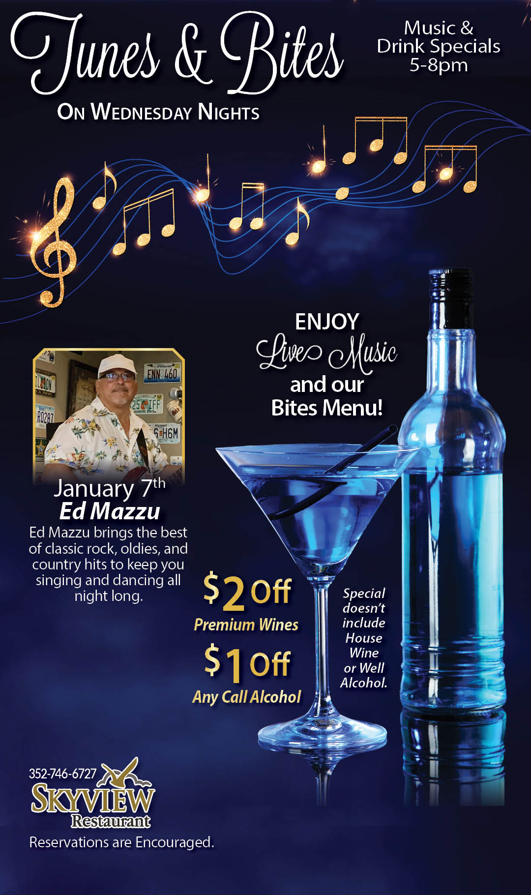 Tunes & Bites Ed Mazzu January 2026 Kiosk