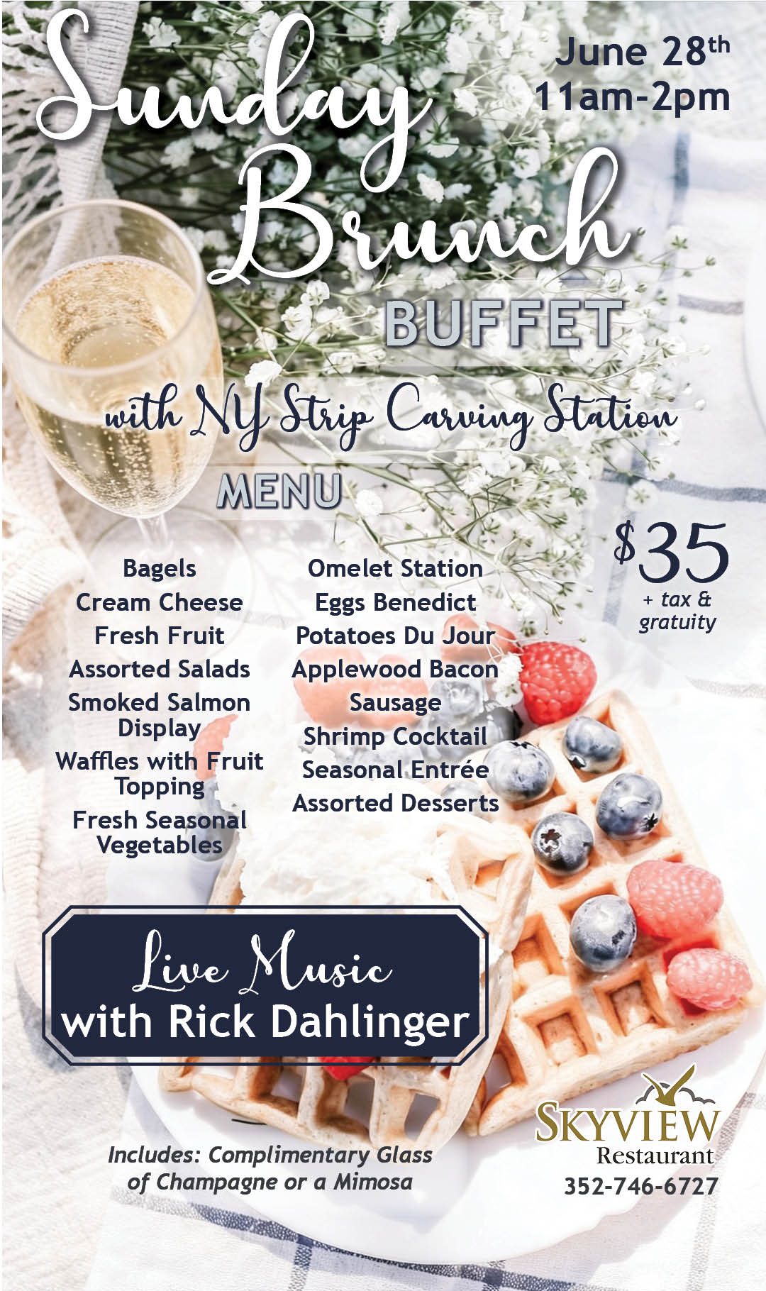 Sunday Brunch Buffet June 2026 kiosk