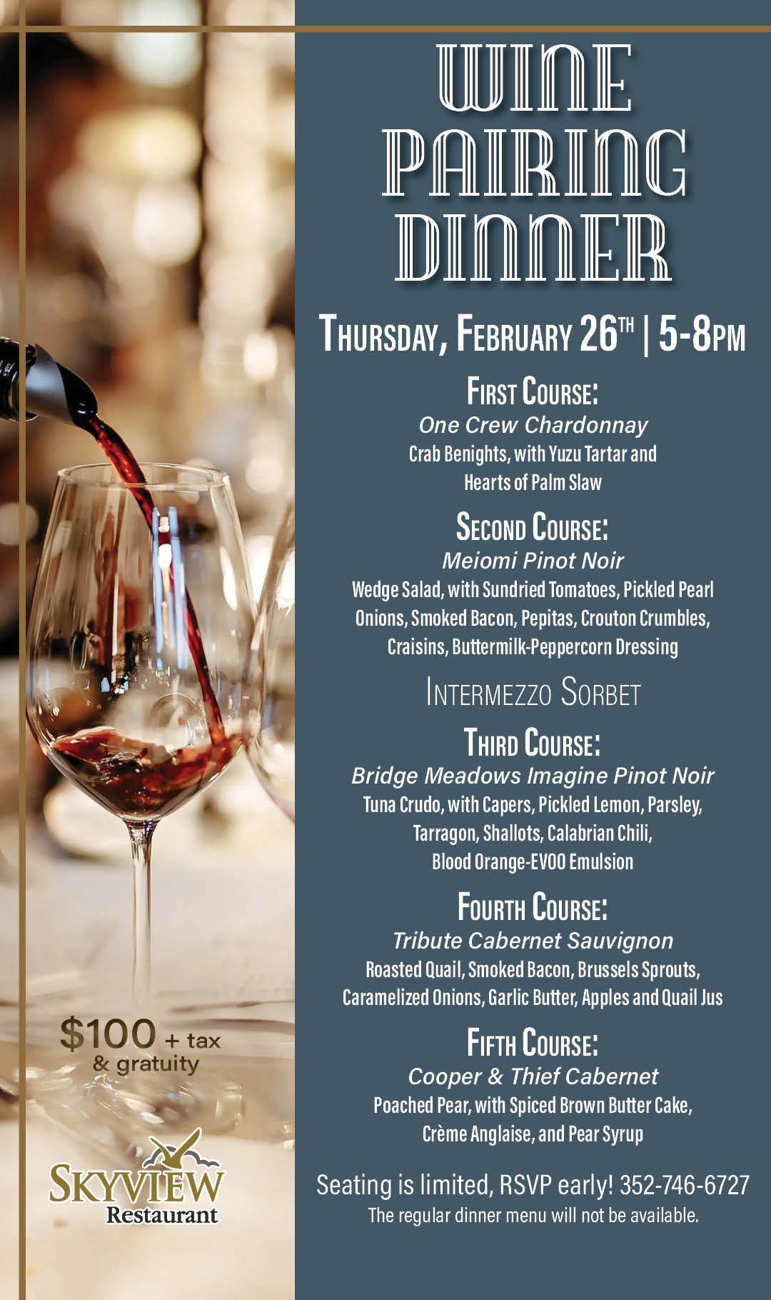 Wine Pairing Dinner Feb 2026 Kiosk