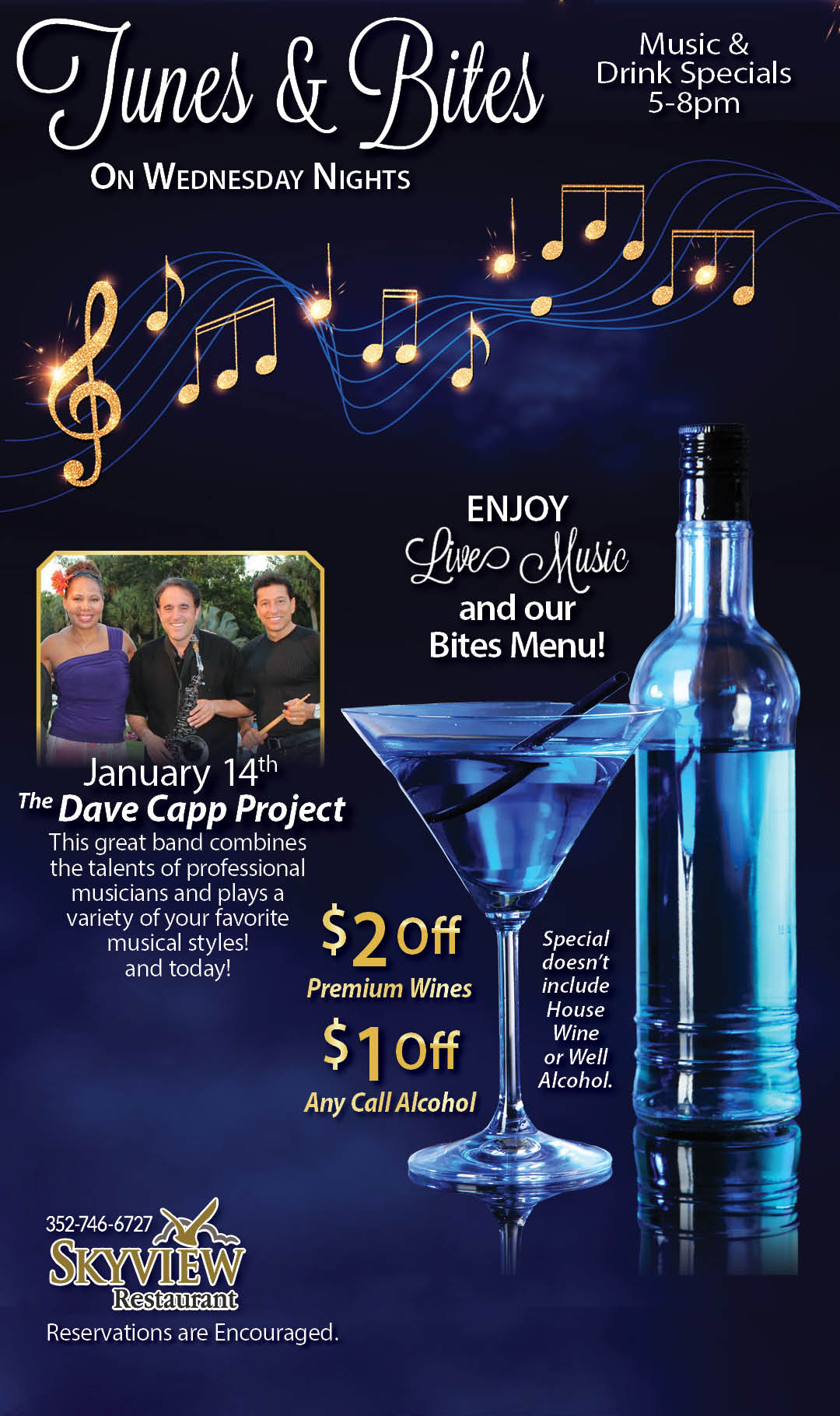 Tunes & Bites Dave Capp Project January 2026 Kiosk