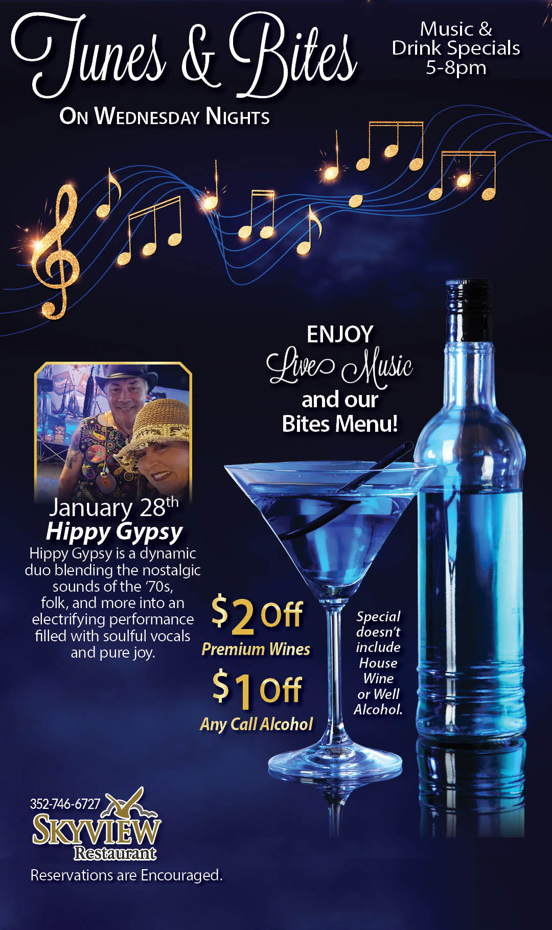 Tunes & Bites Hippy Gypsy January 2026 Kiosk