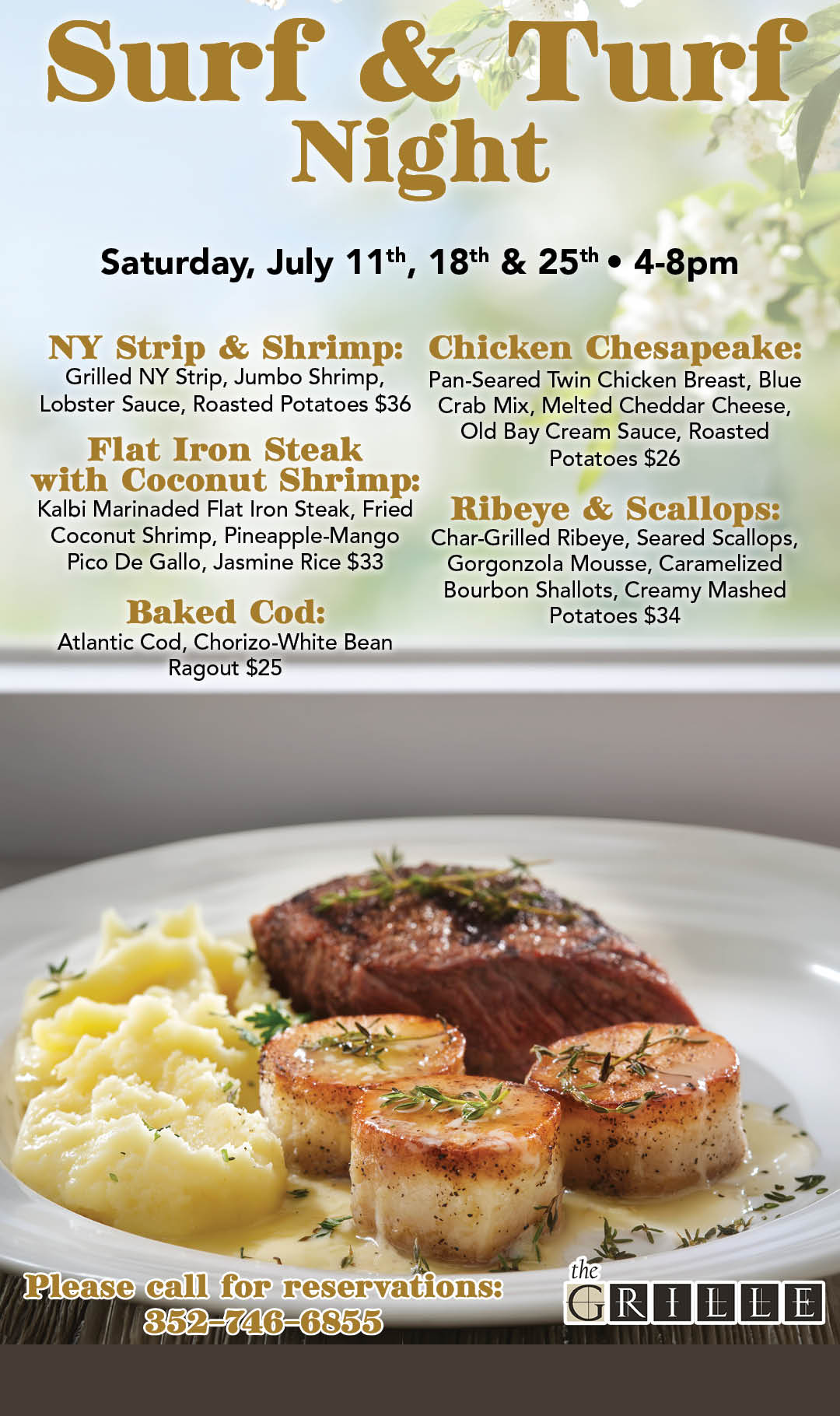 Surf and Turf July Kiosk