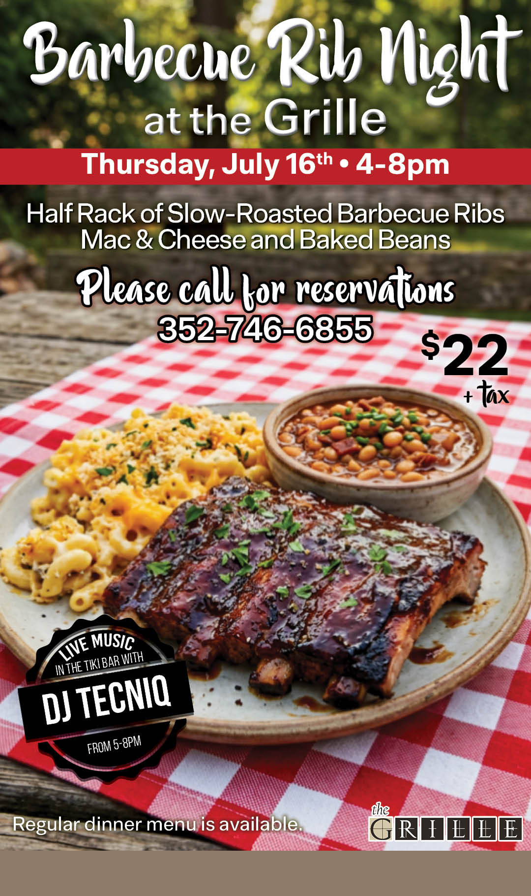BBQ Rib Night July Kiosk