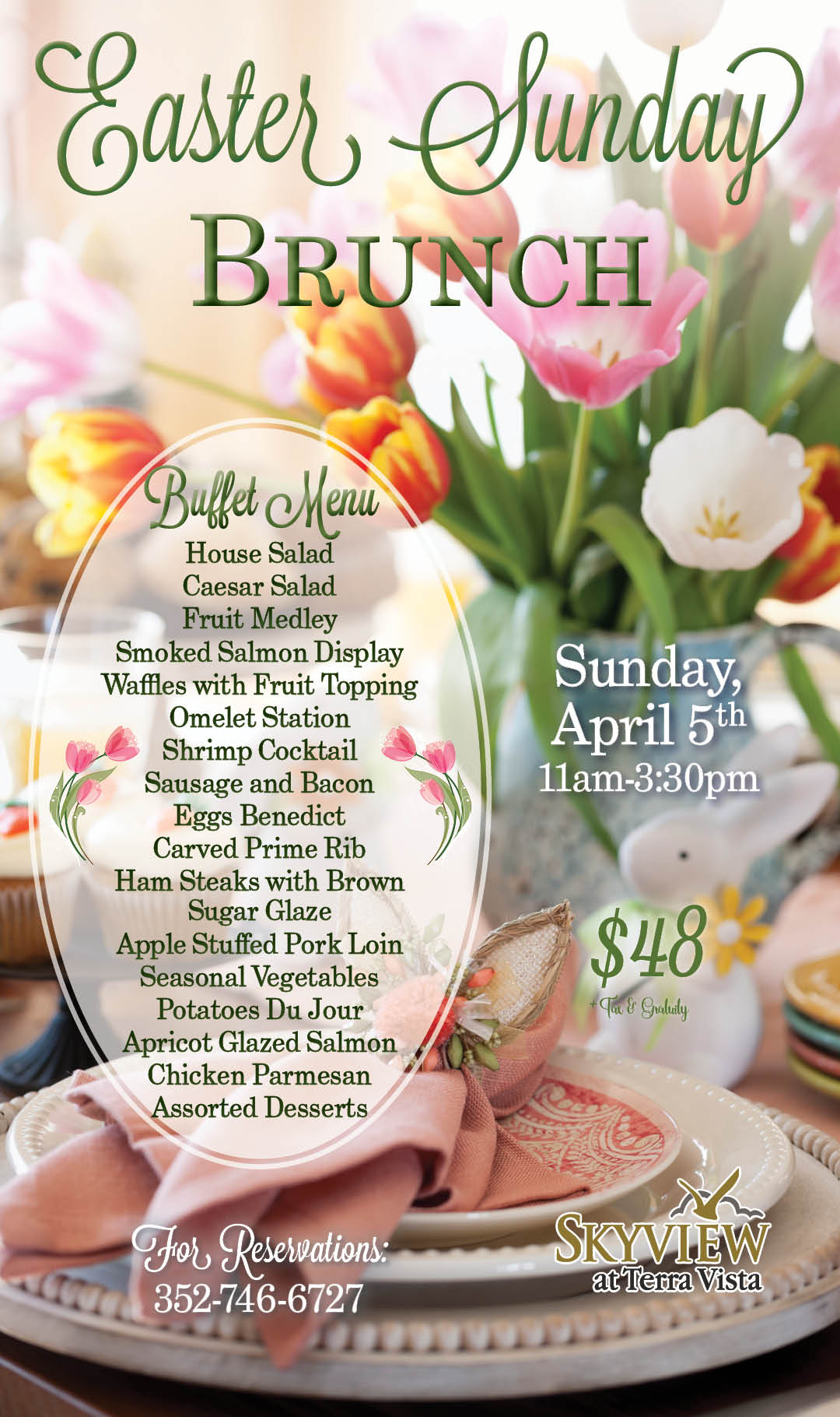 Skyview Easter Sunday Brunch April 2026 Kiosk