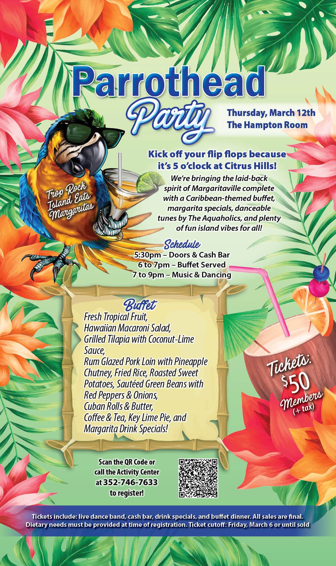 Parrothead Party March 2026 Kiosk