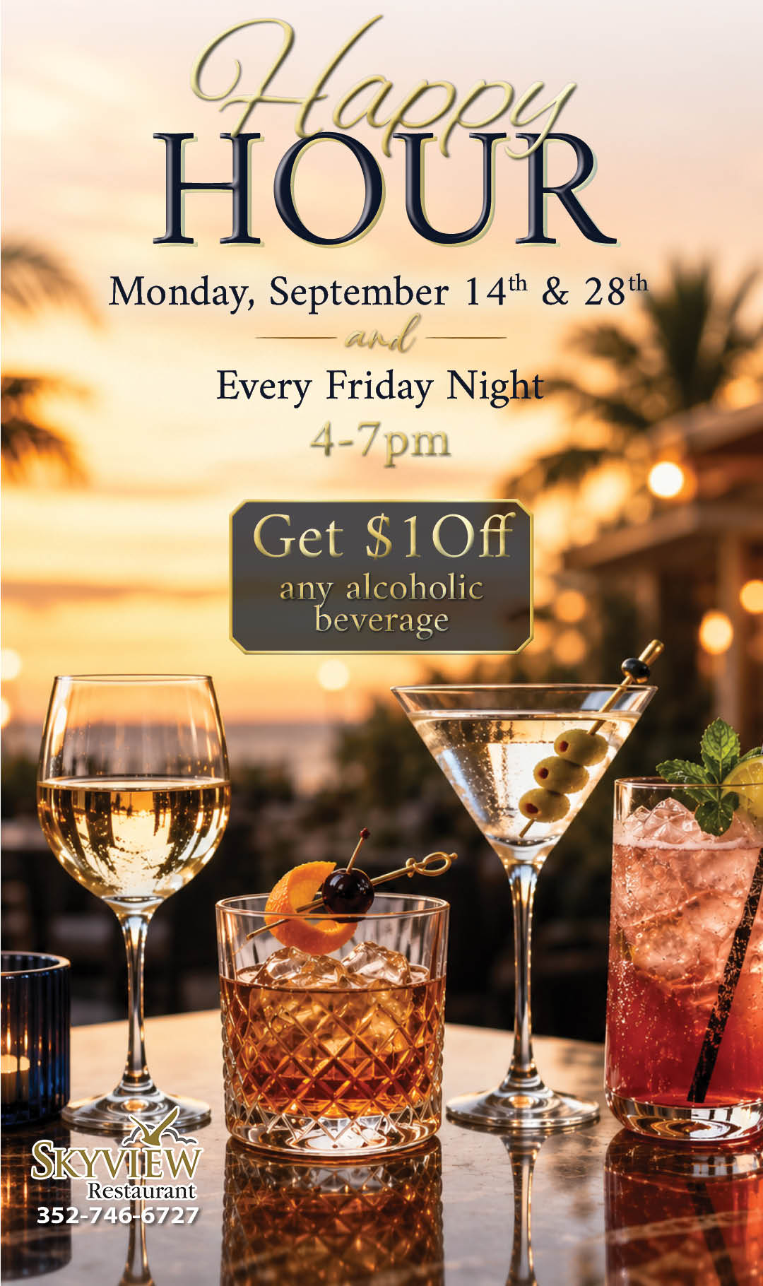 Happy Hour Sept 14 Kiosk