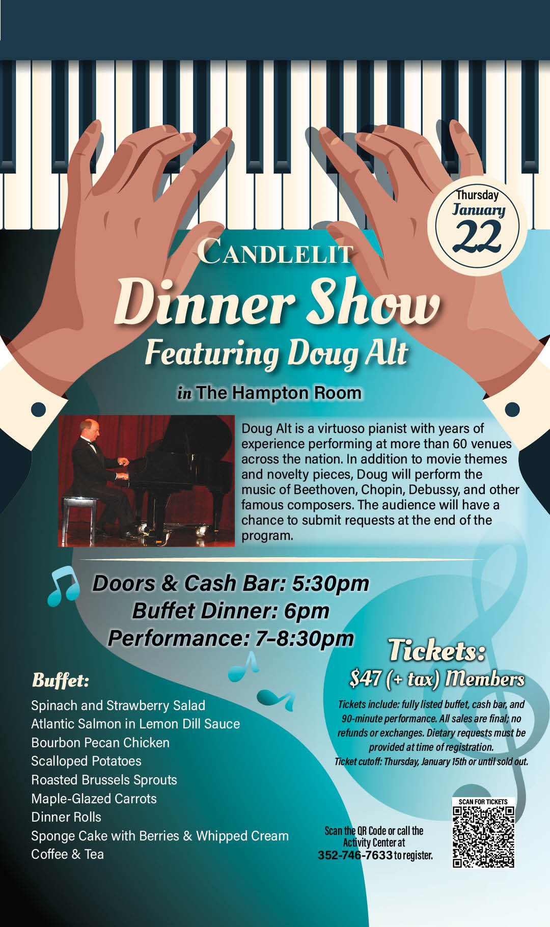 Candlelet Dinner Show Jan 2026 kiosk