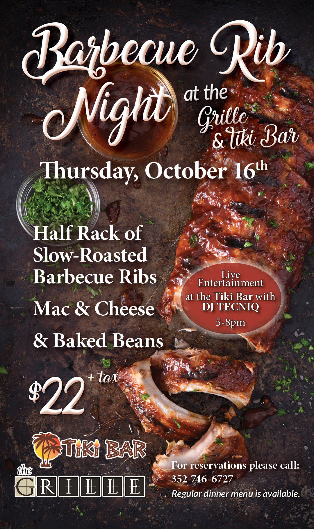 BBQ Rib Night October 2025 Kiosk