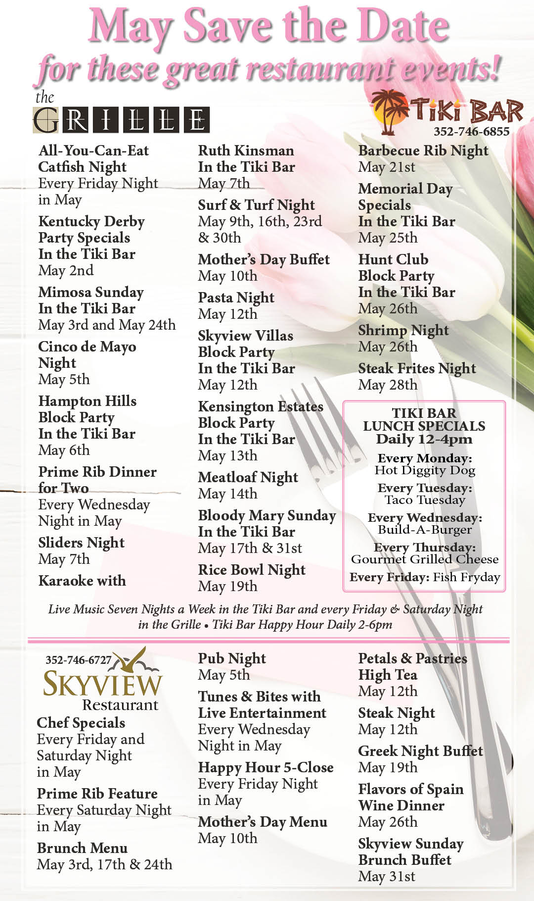 Save the Date May 2026 Kiosk