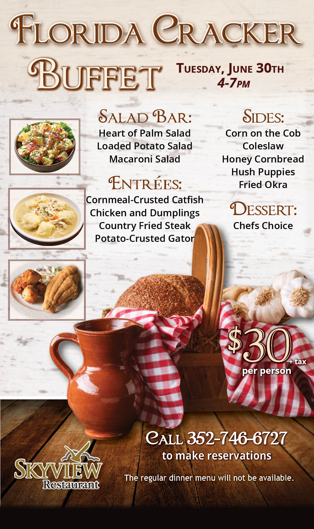 Florida Cracker Buffet 2026 kiosk