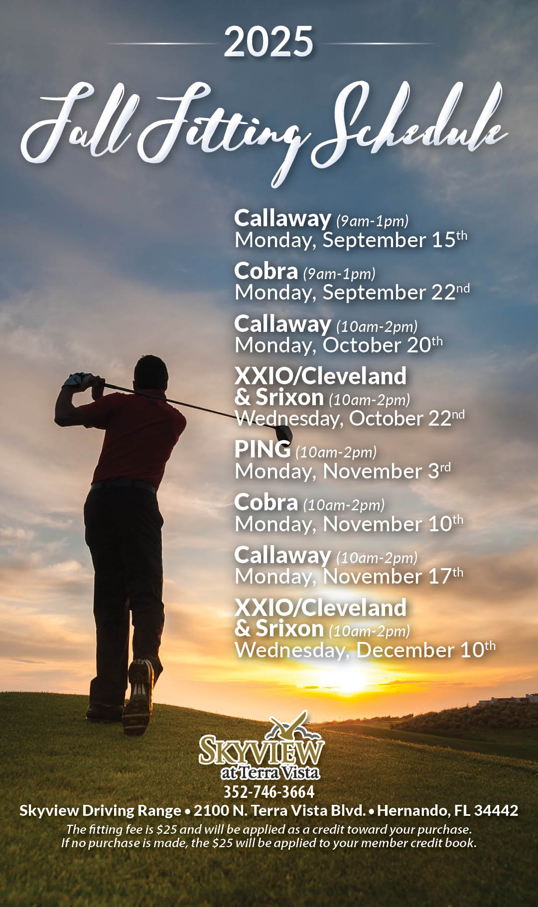 Fittings Sept - Dec 2025 KIOSK Sept. 15
