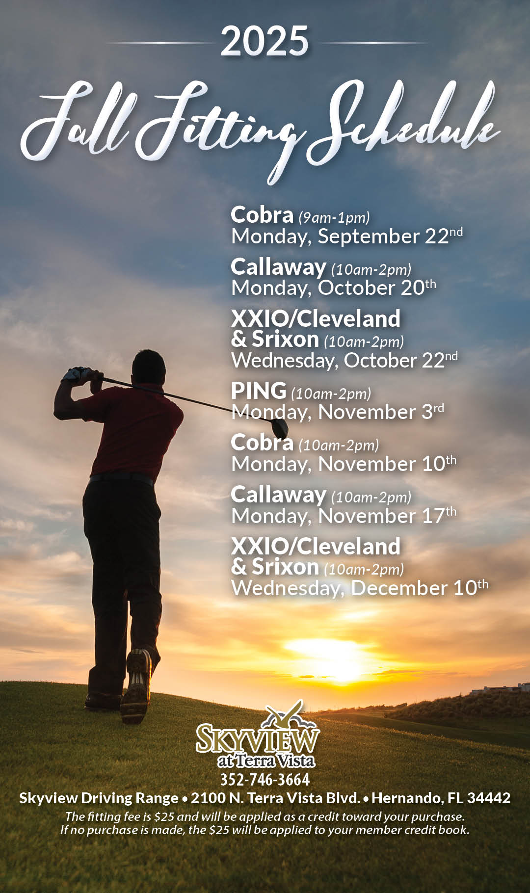 Fittings Sept - Dec 2025 KIOSK Sept. 22