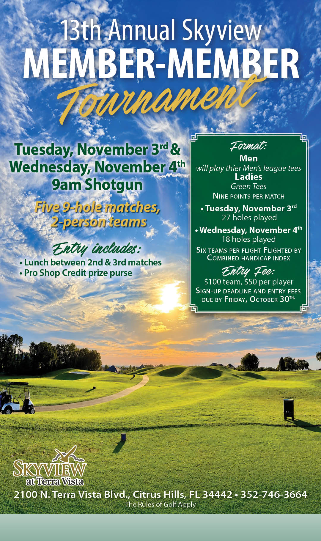 Nov 3 & 4