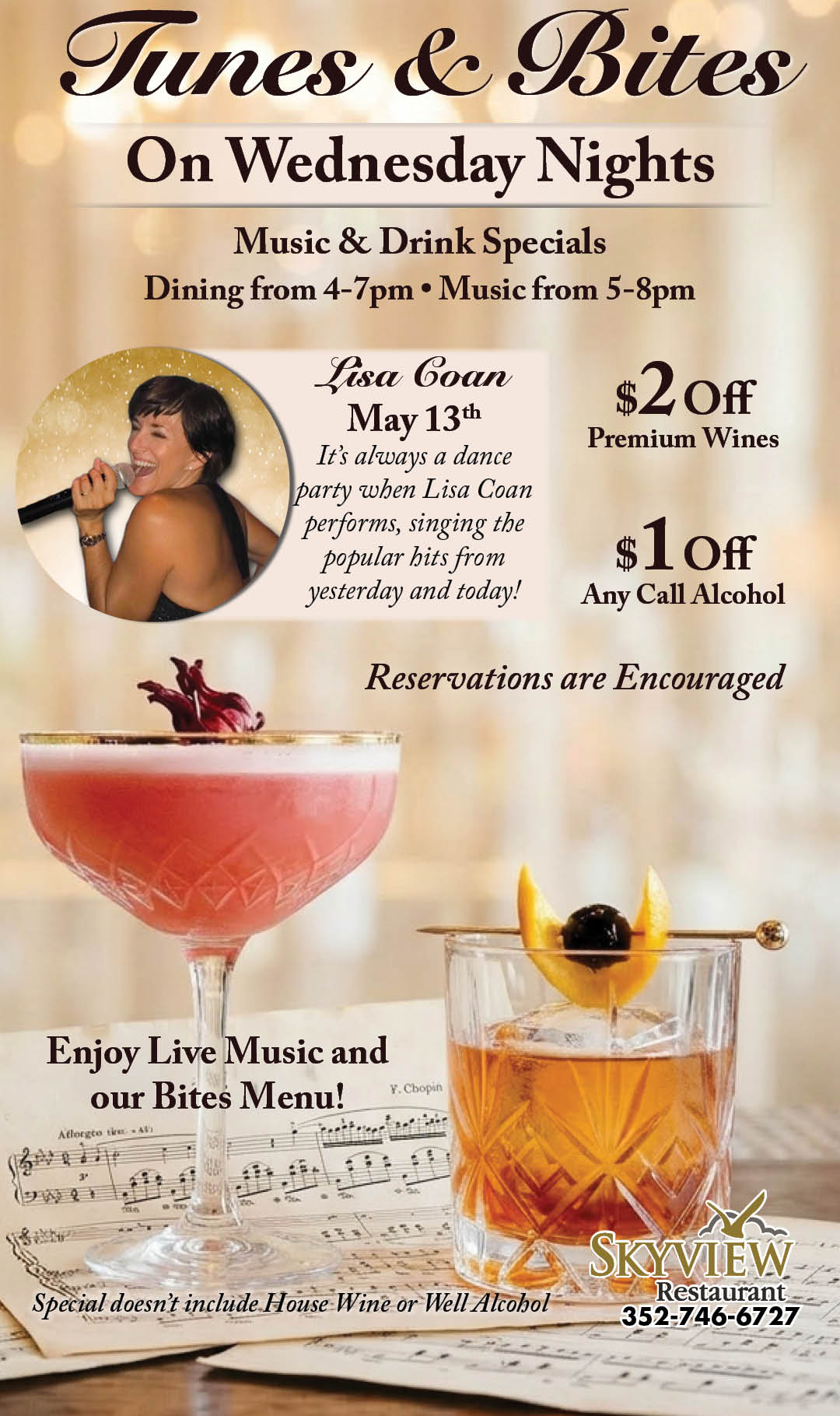 Tunes & Bites May 2026 Lisa Coan Kiosk