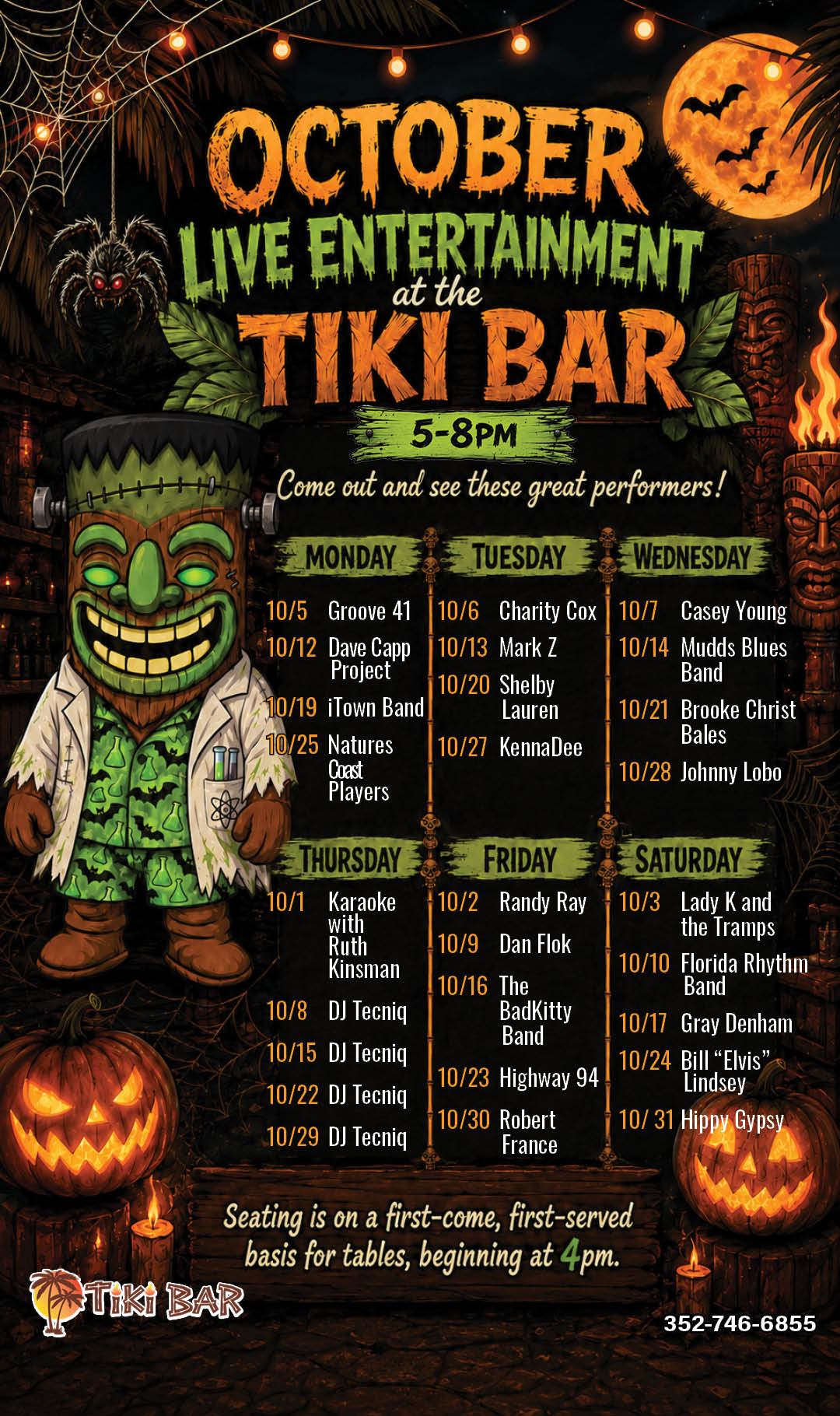 Tiki October Entertainment Kiosk