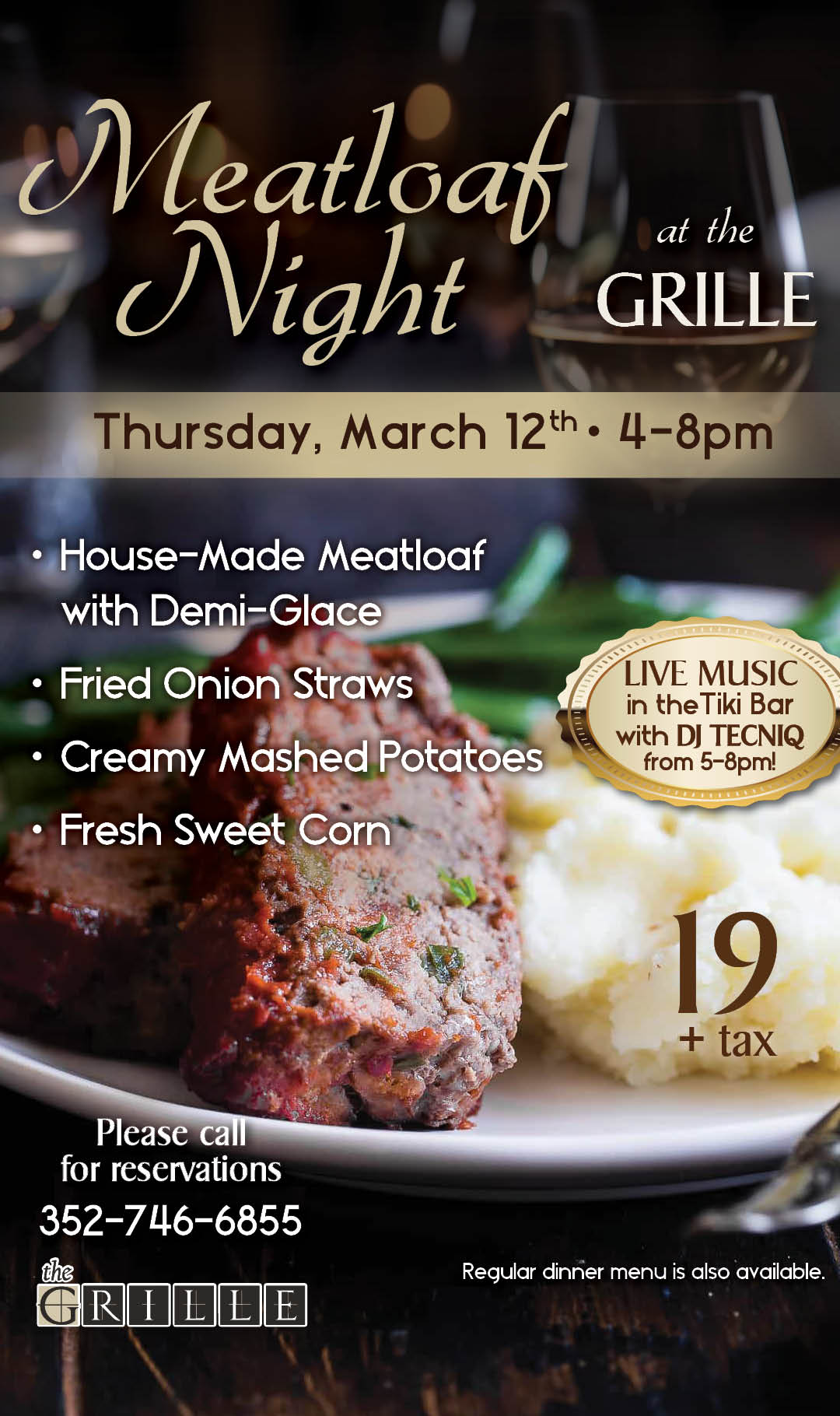 Meatloaf Night March 2026 kiosk