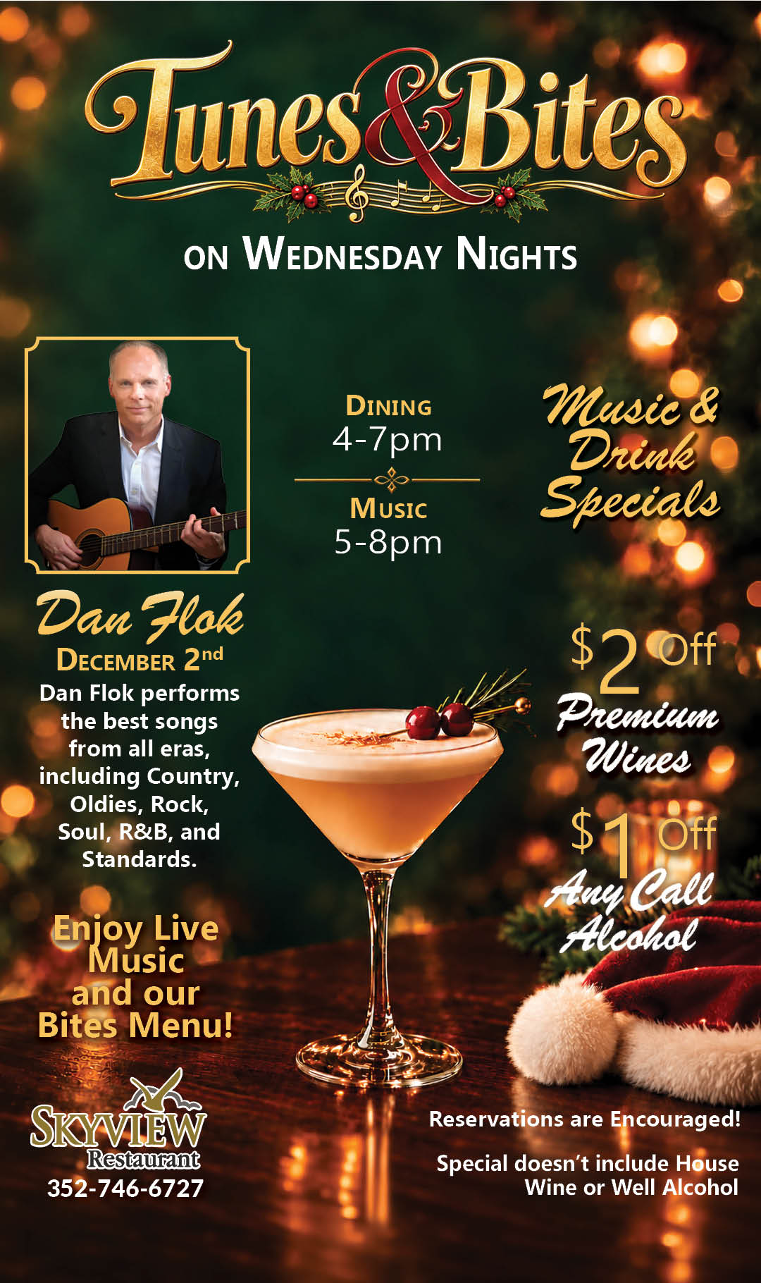 Dan Flok Dec 2 Tunes & Bites 2026 Kiosk