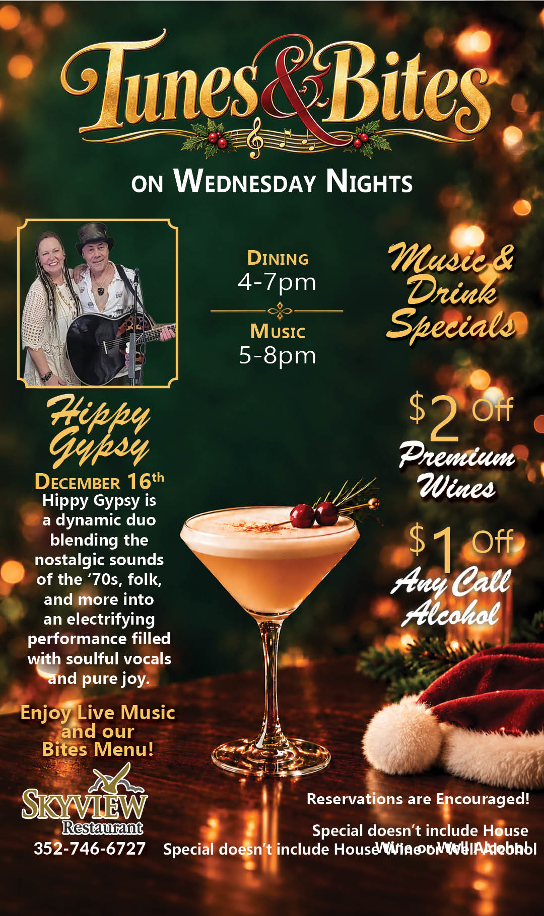 Hippy Gypsy Dec 16 Tunes & Bites 2026 Kiosk