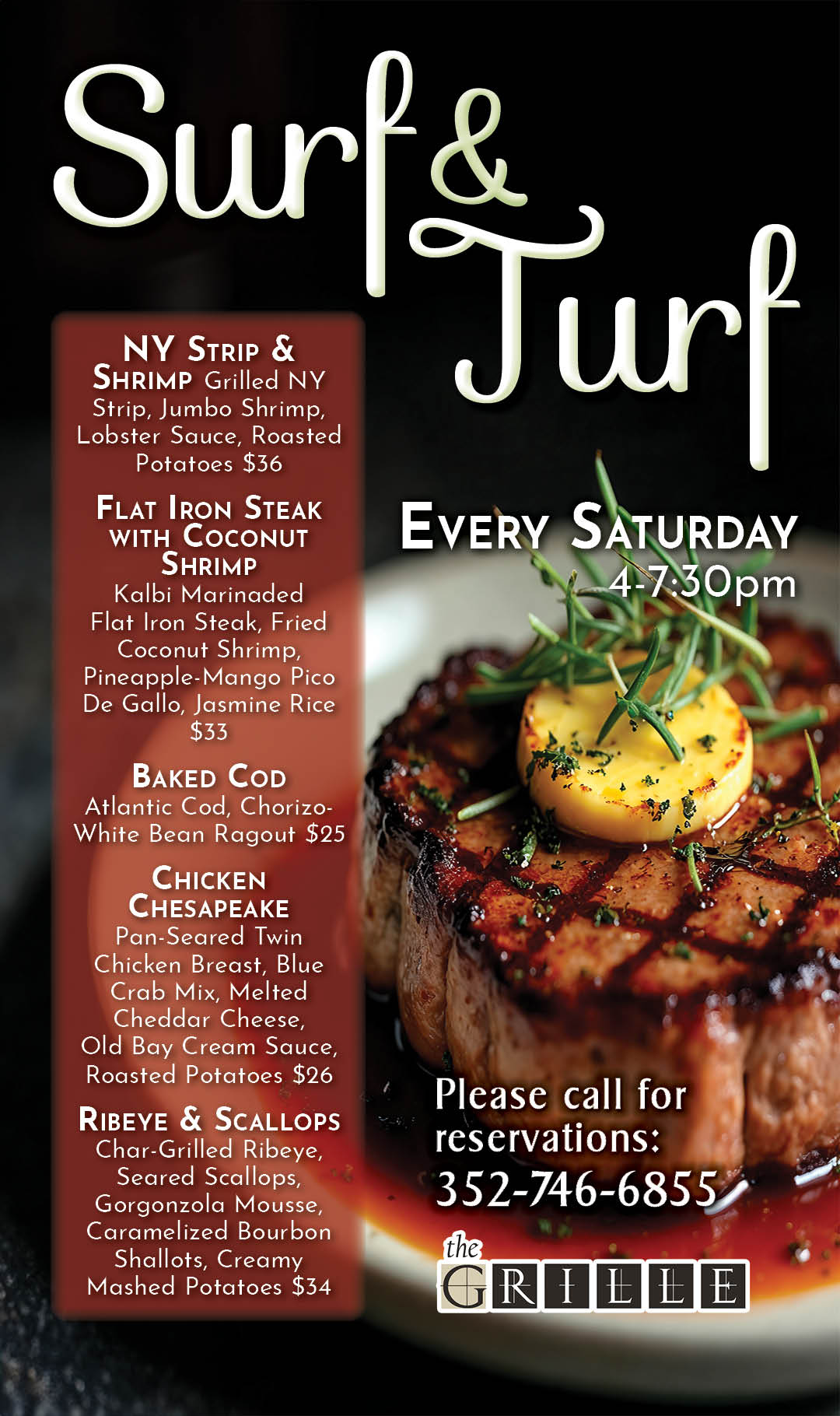 Surf & Turf Night September 2025 Kiosk