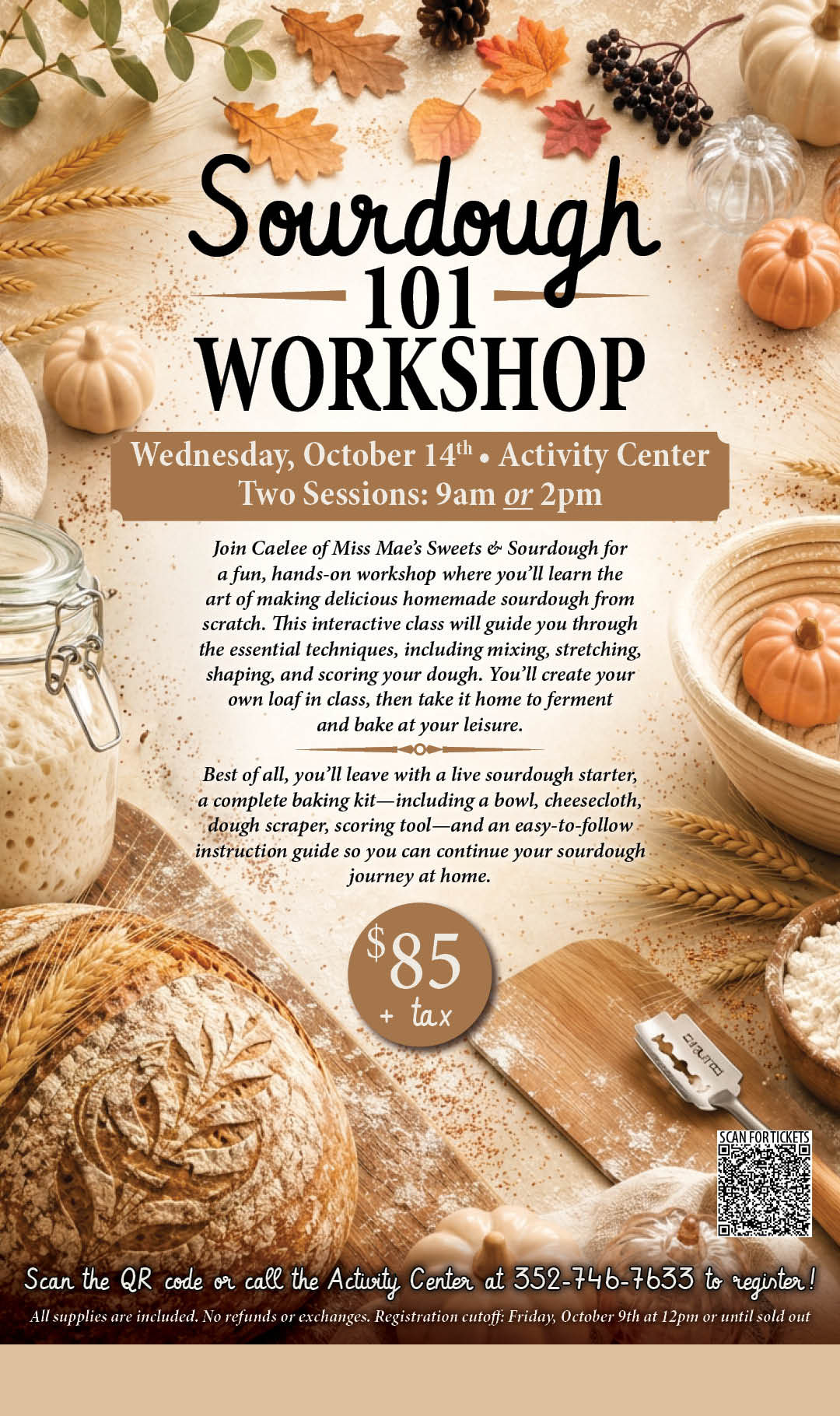Sourdough Workshop October Kiosk