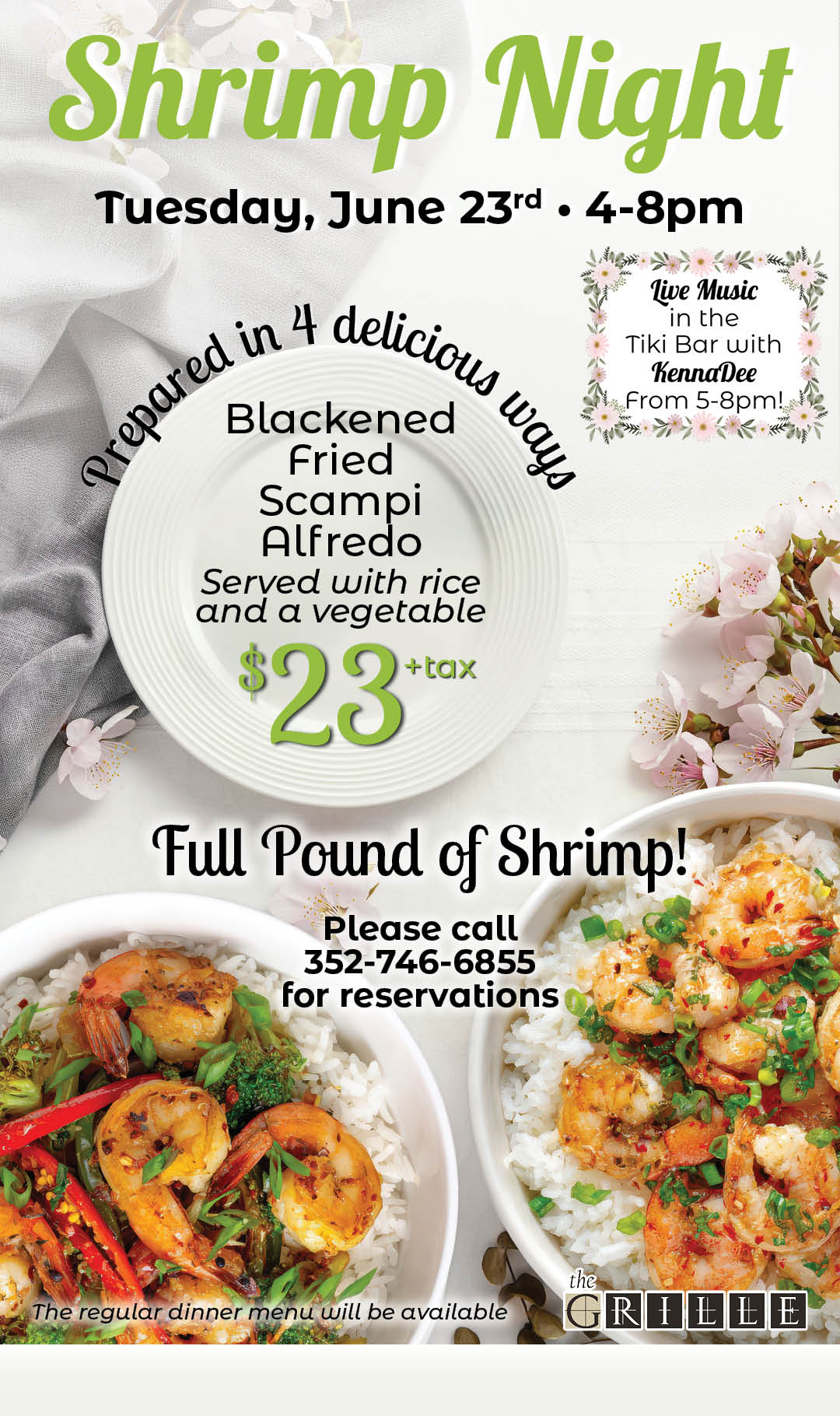Shrimp Night June 2026 Kiosk