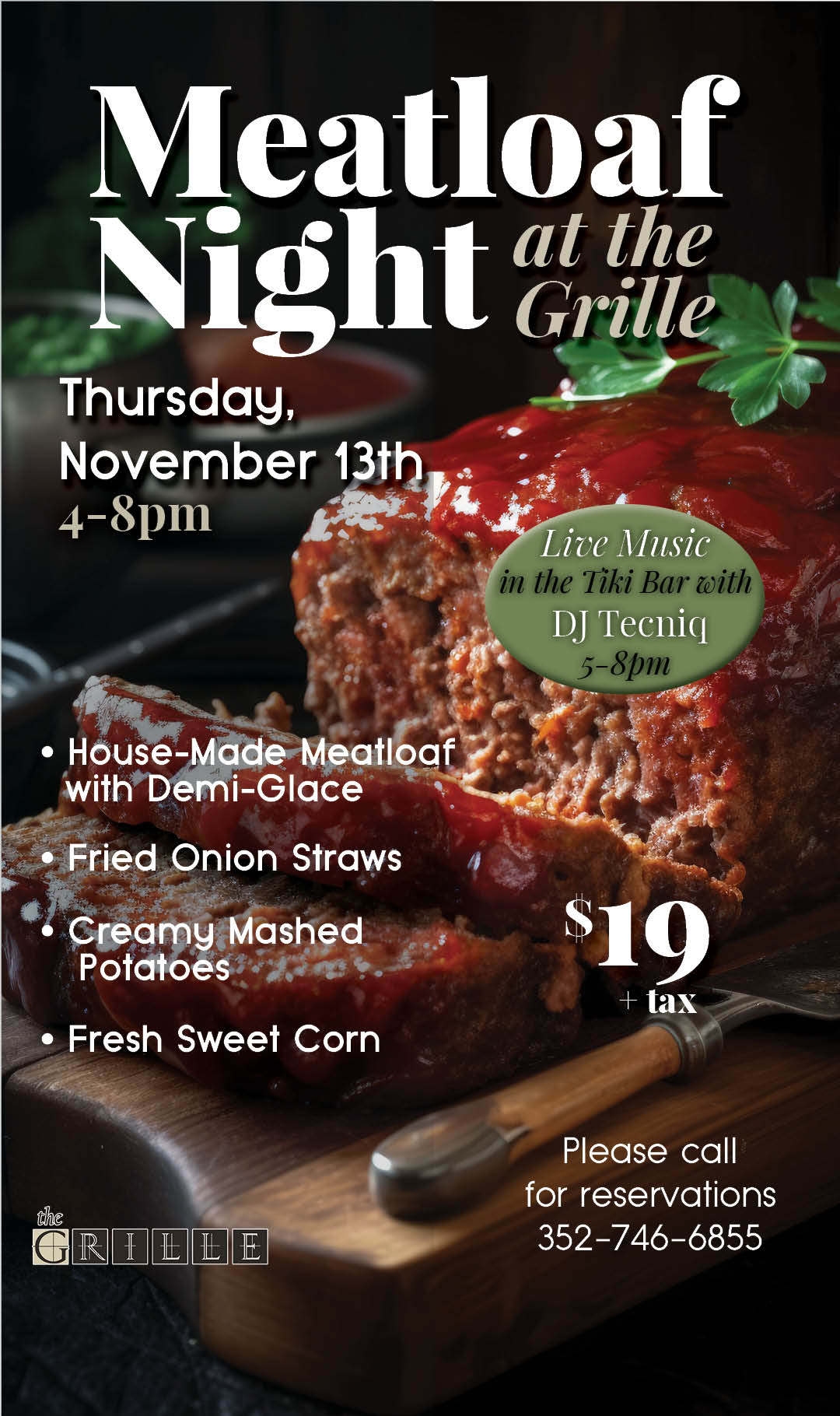 Meatloaf Night November 2025 Kiosk