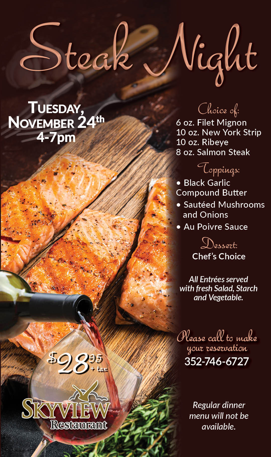 Nov 24 Steak Night 2026 Kiosk