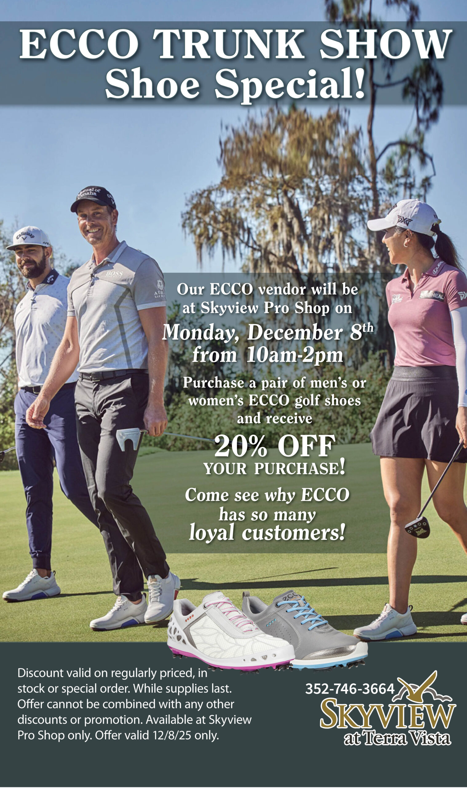 ECCO Trunk Show Shoe Special December 2025 Kiosk