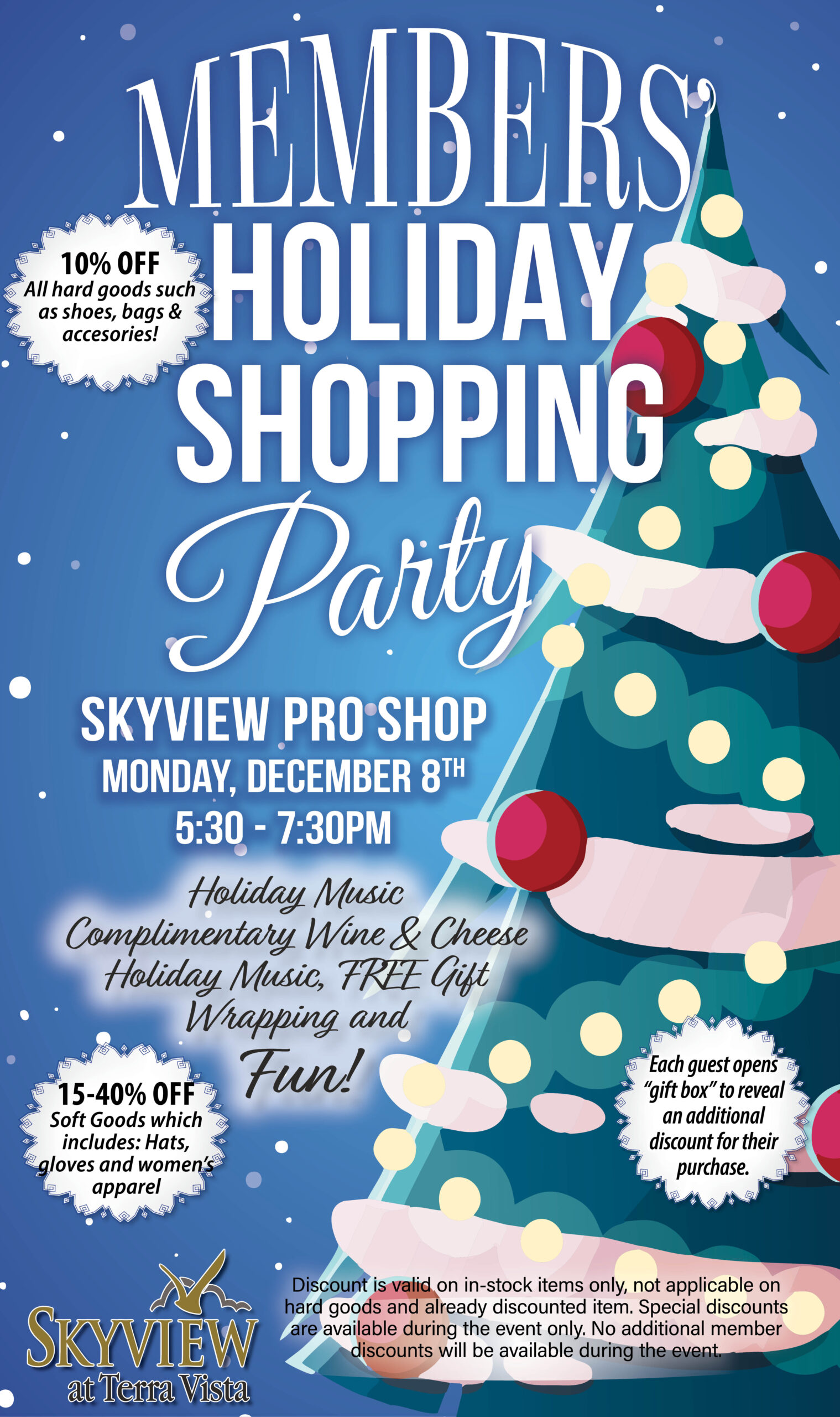 Skyview Holiday Shopping Party 2025 KIOSK