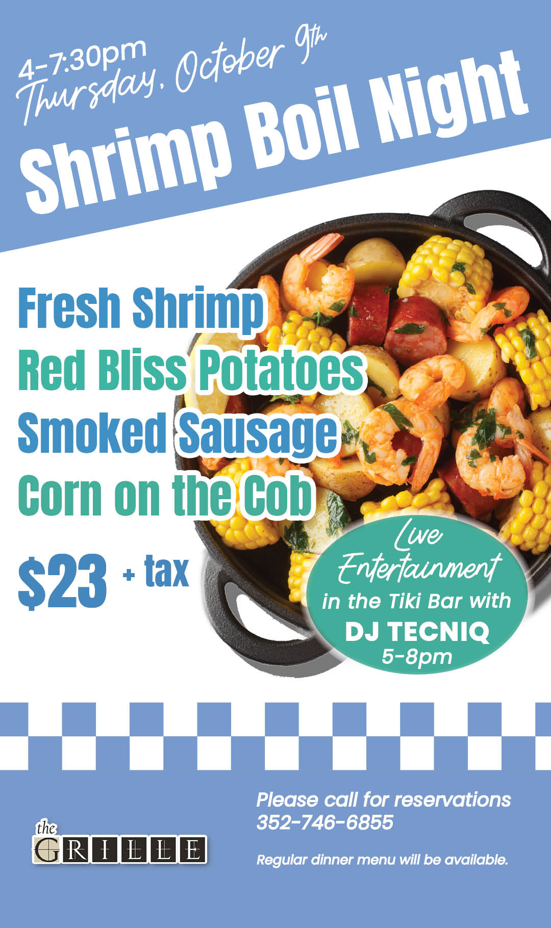 Shrimp Boil October 2025 Kiosk