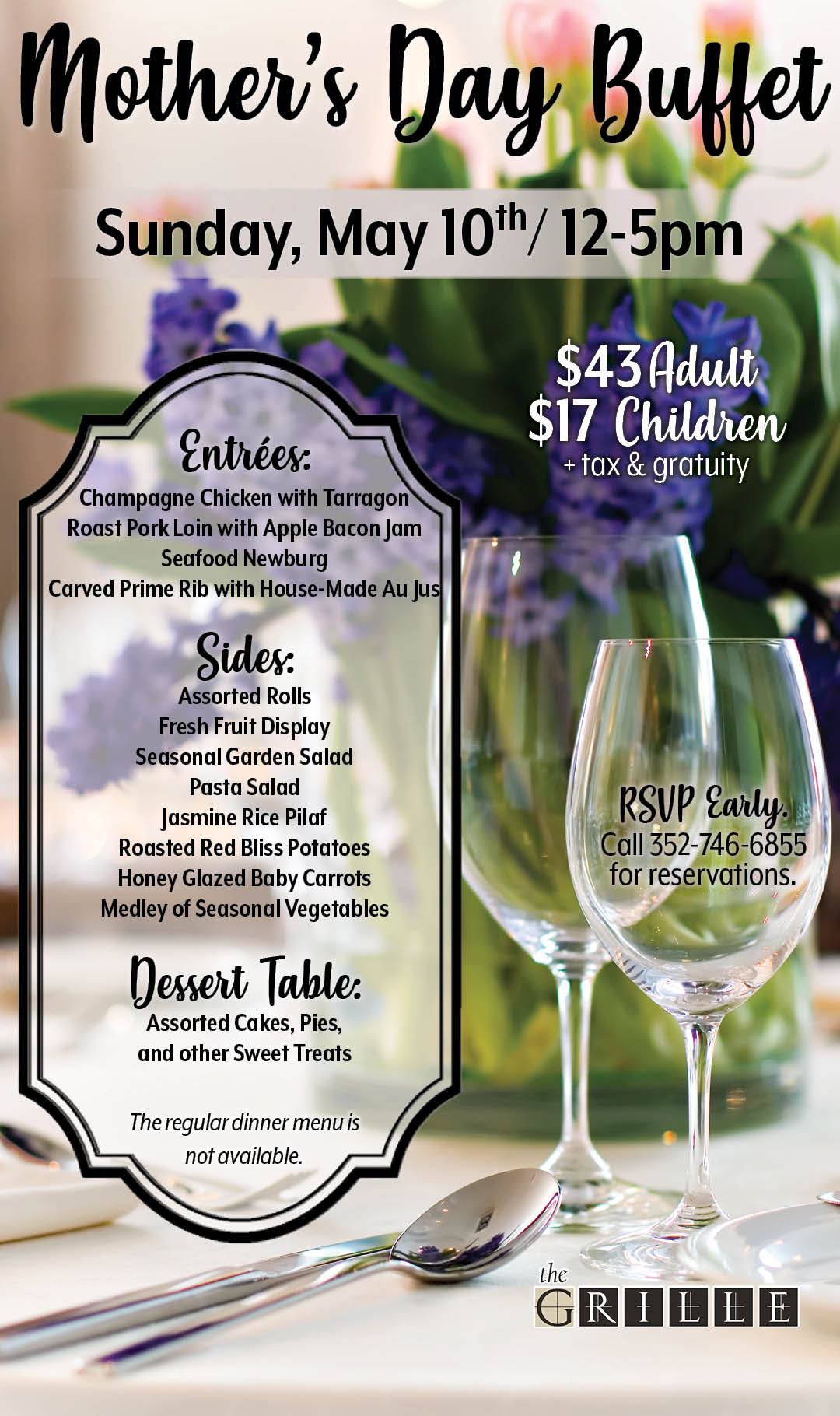 Mothers Day Buffet May 10 2026 Kiosk