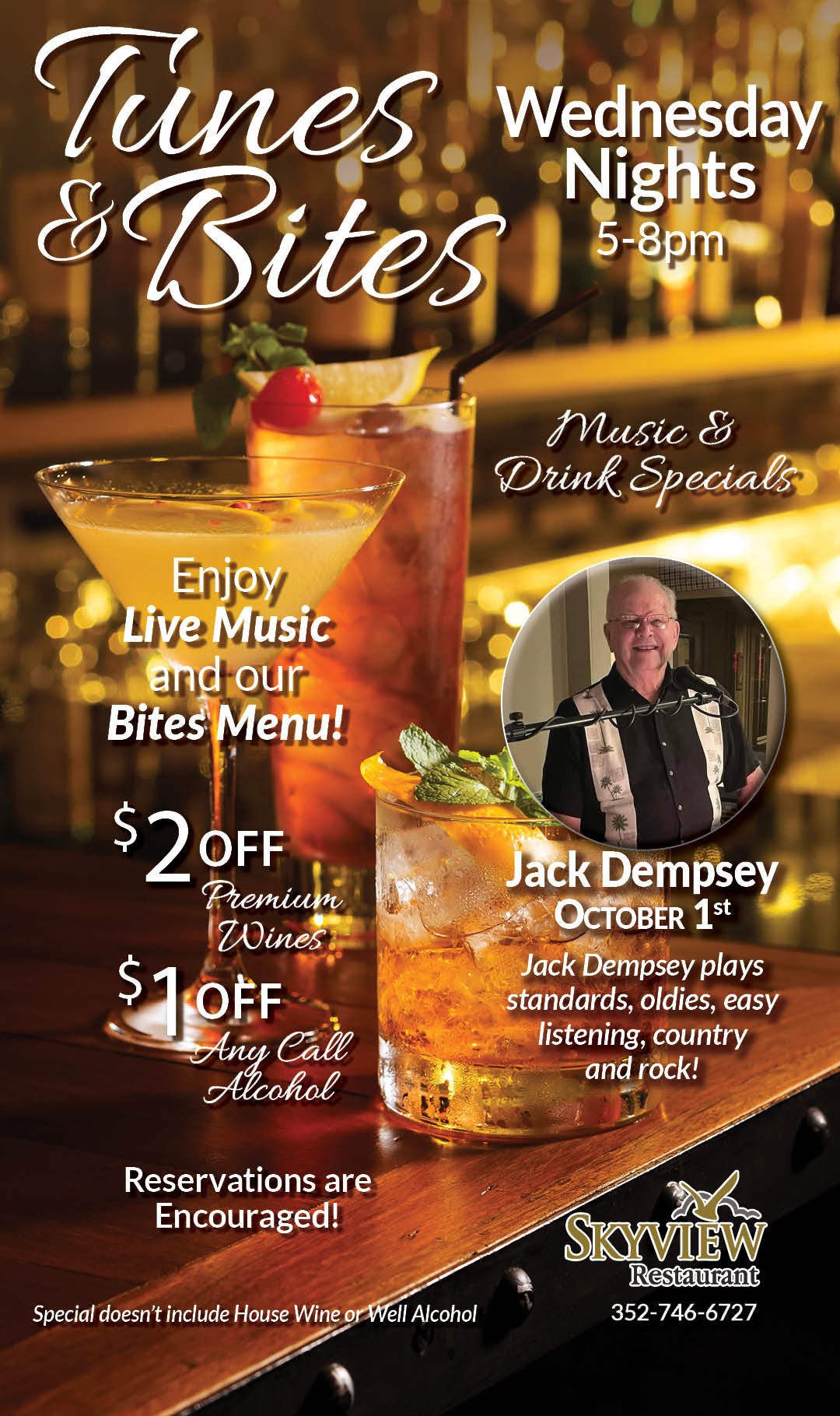 Tunes & Bites Jack Dempsey Oct 2025 Kiosk