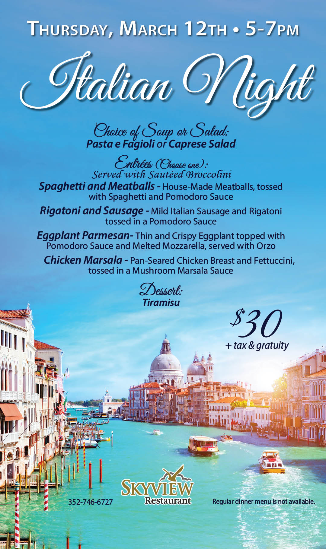 Italian Night March 2026 KIOSK