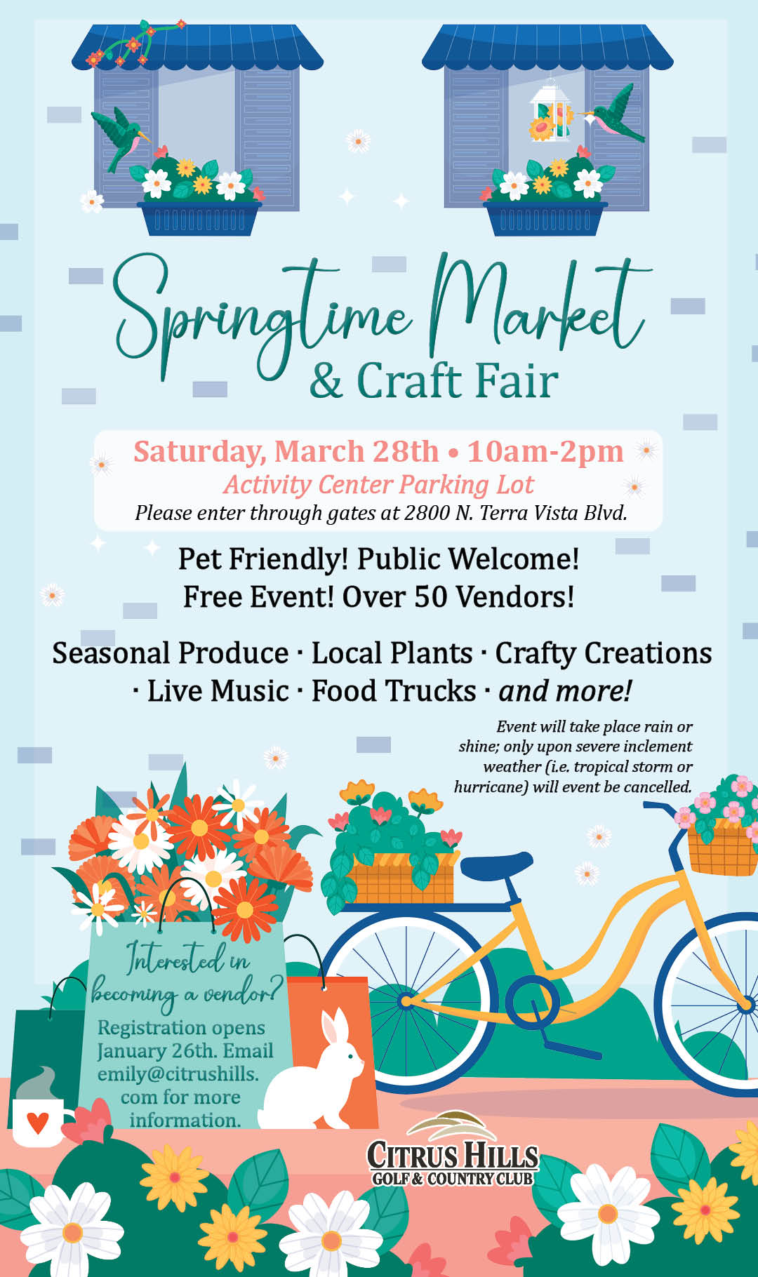 Springtime Market Craft Fair March 2026 Kiosk