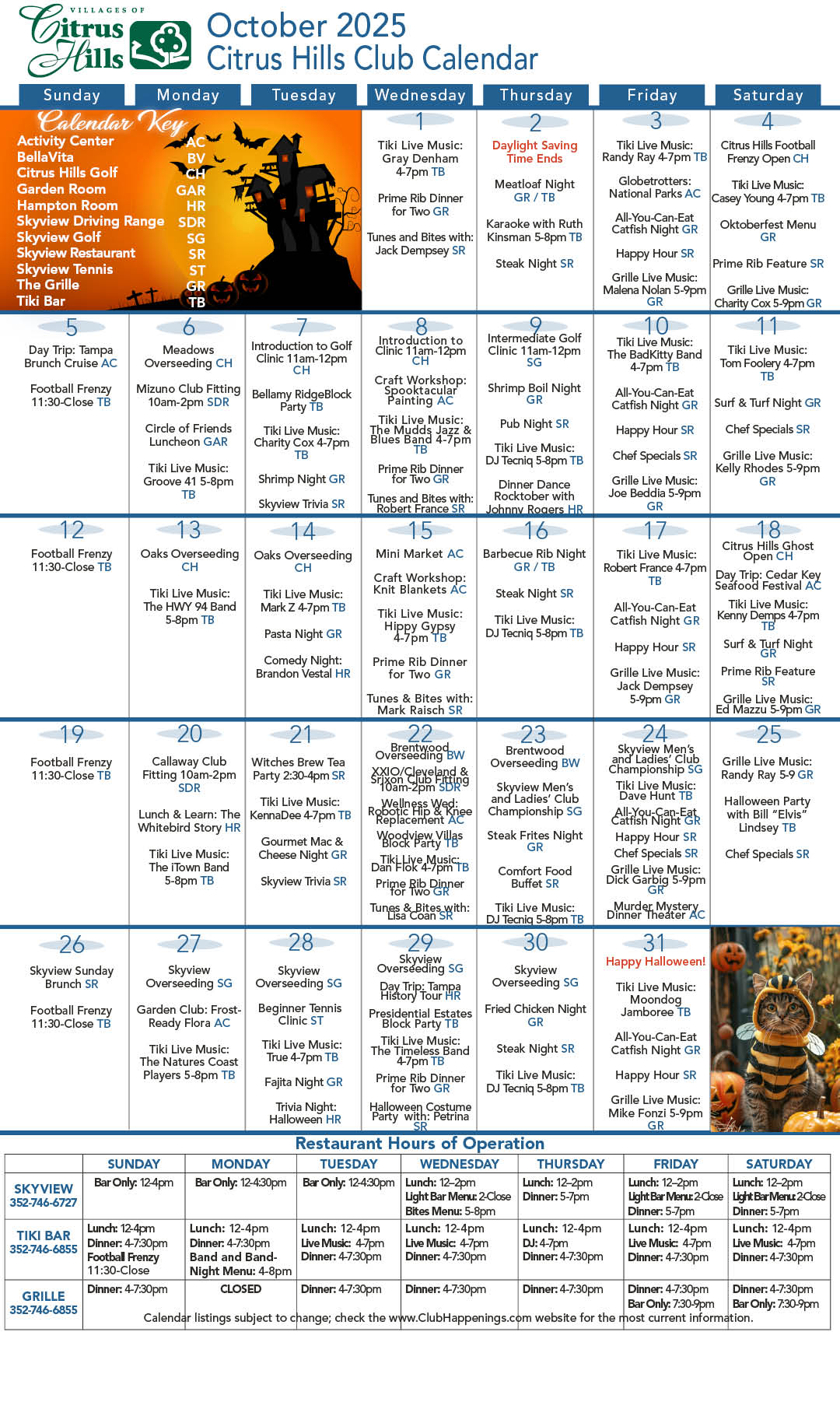 October 2025 Calendar Kiosk