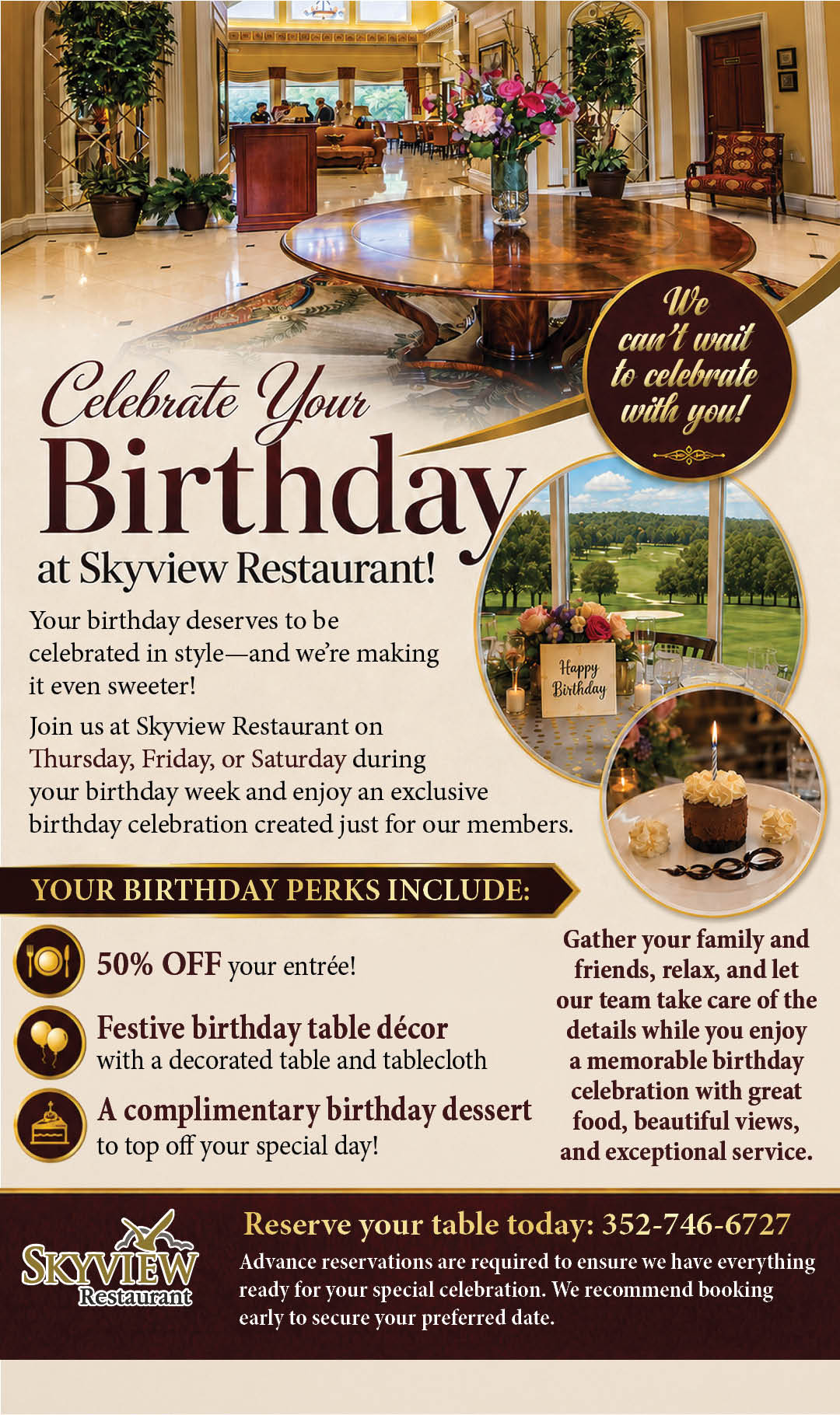 Skyview Birthday Celebration Sept 2026 Kiosk