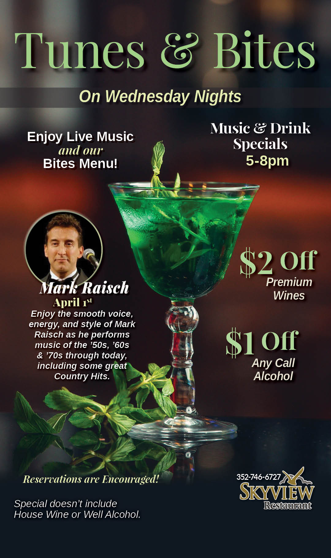 Tunes & Bites Mark Raisch April 2026 kiosk