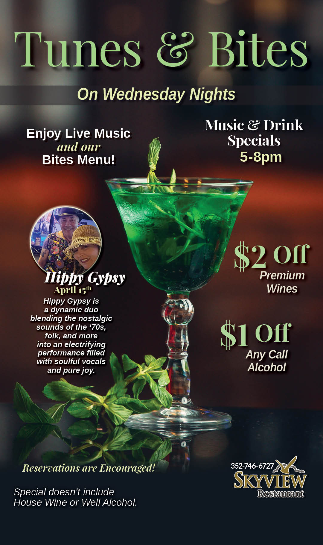 Tunes & Bites Hippy Gypsy April 2026 Kiosk