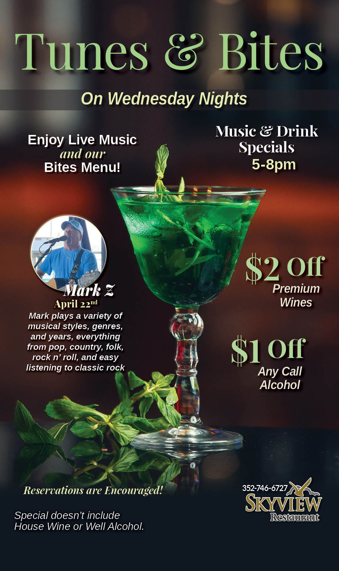 Tunes & Bites Mark Z April 2026 Kiosk