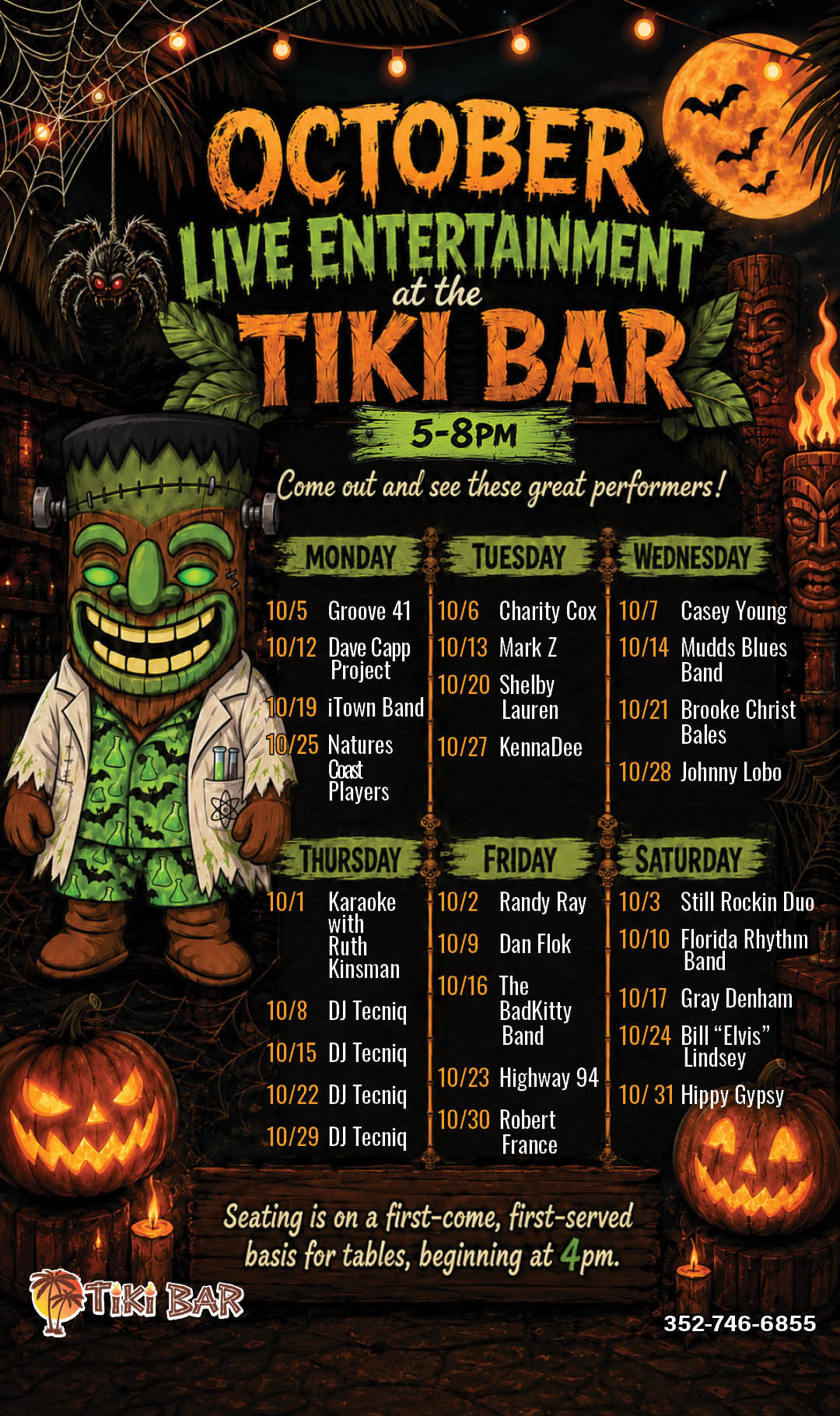 Tiki October Entertainment Kiosk