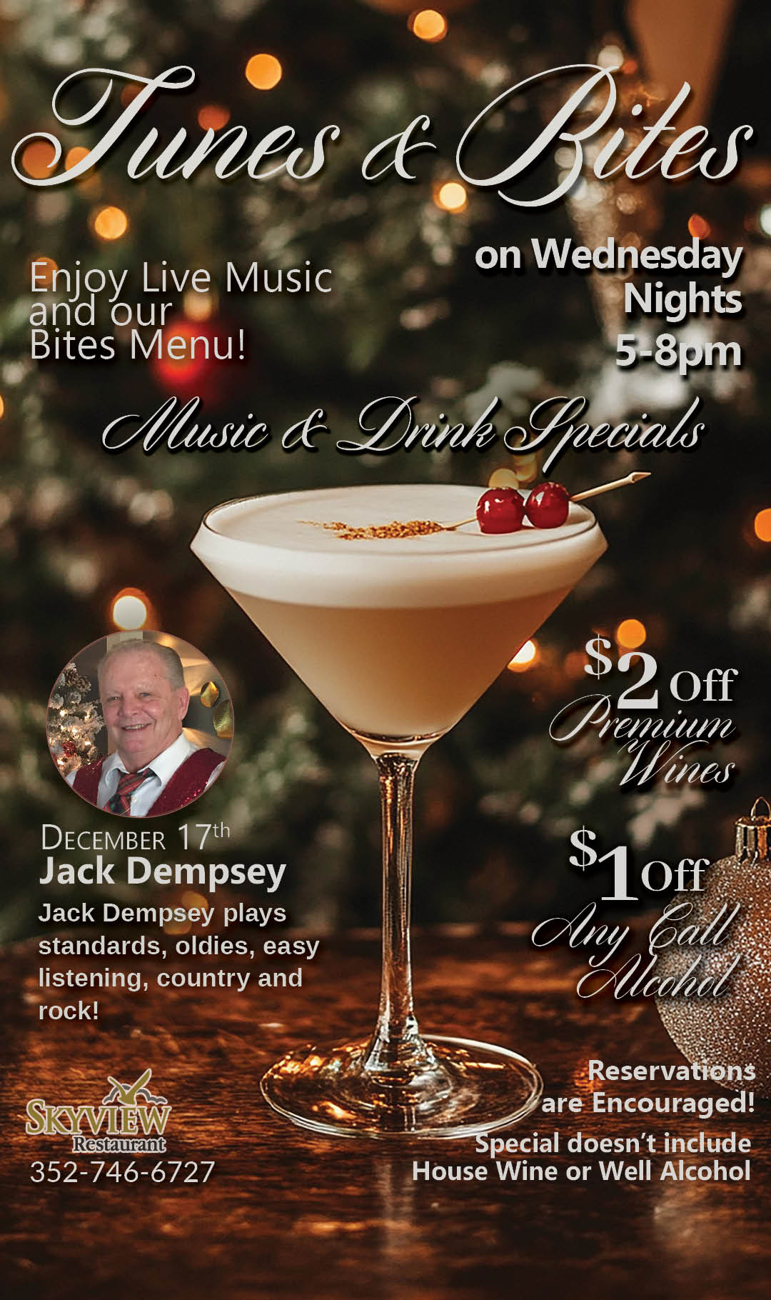 Tunes & Bites December 2025 Kiosk Jack Dempsey