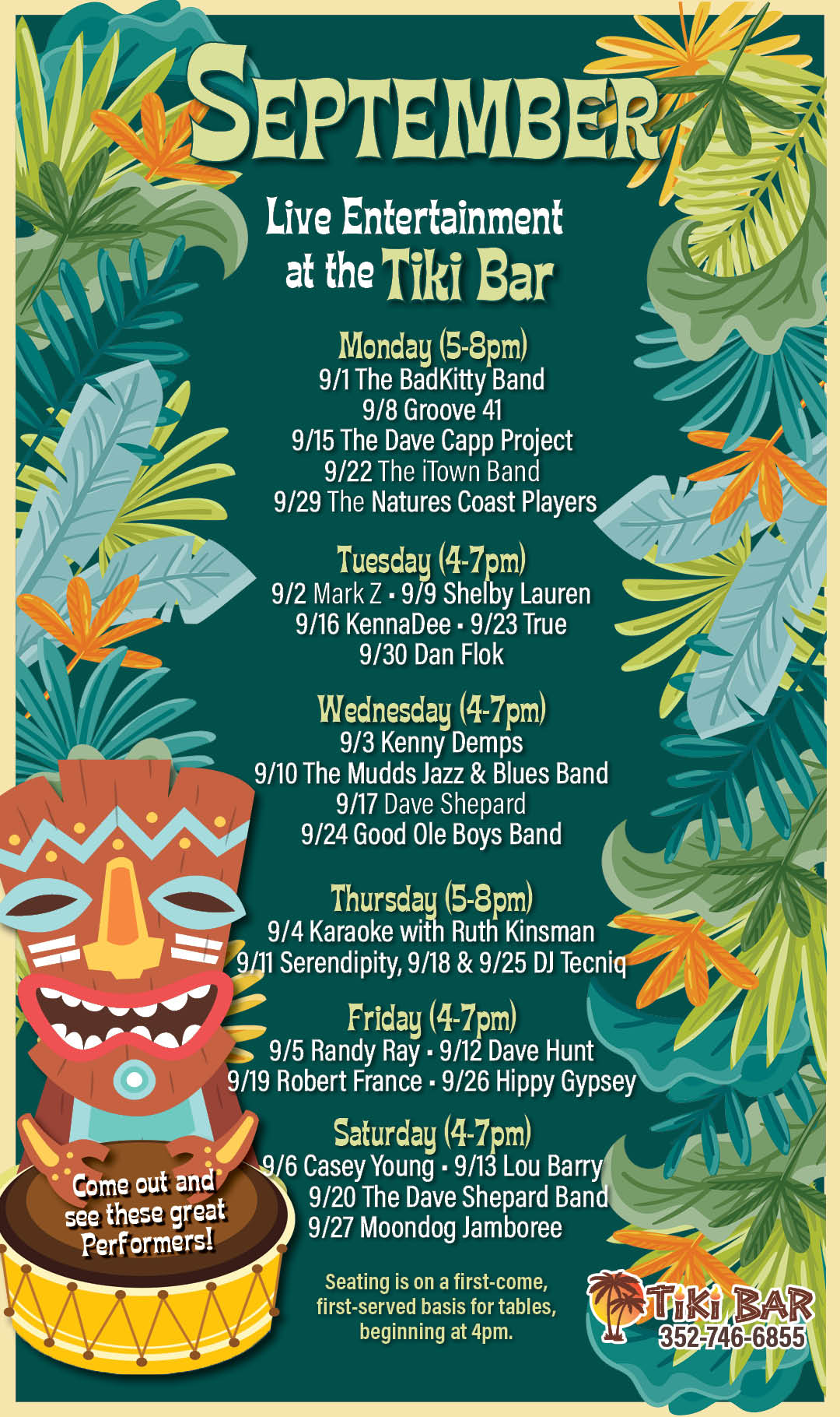 Tiki Live Entertainment Sept 2025 kiosk