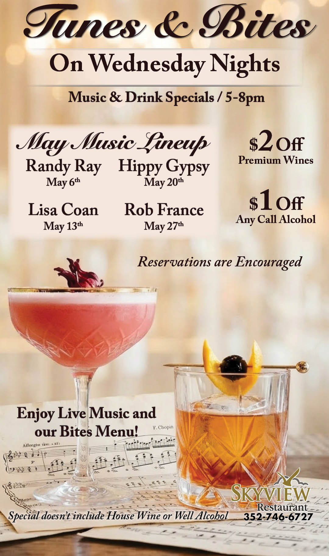 Tunes & Bites May 2026 Kiosk