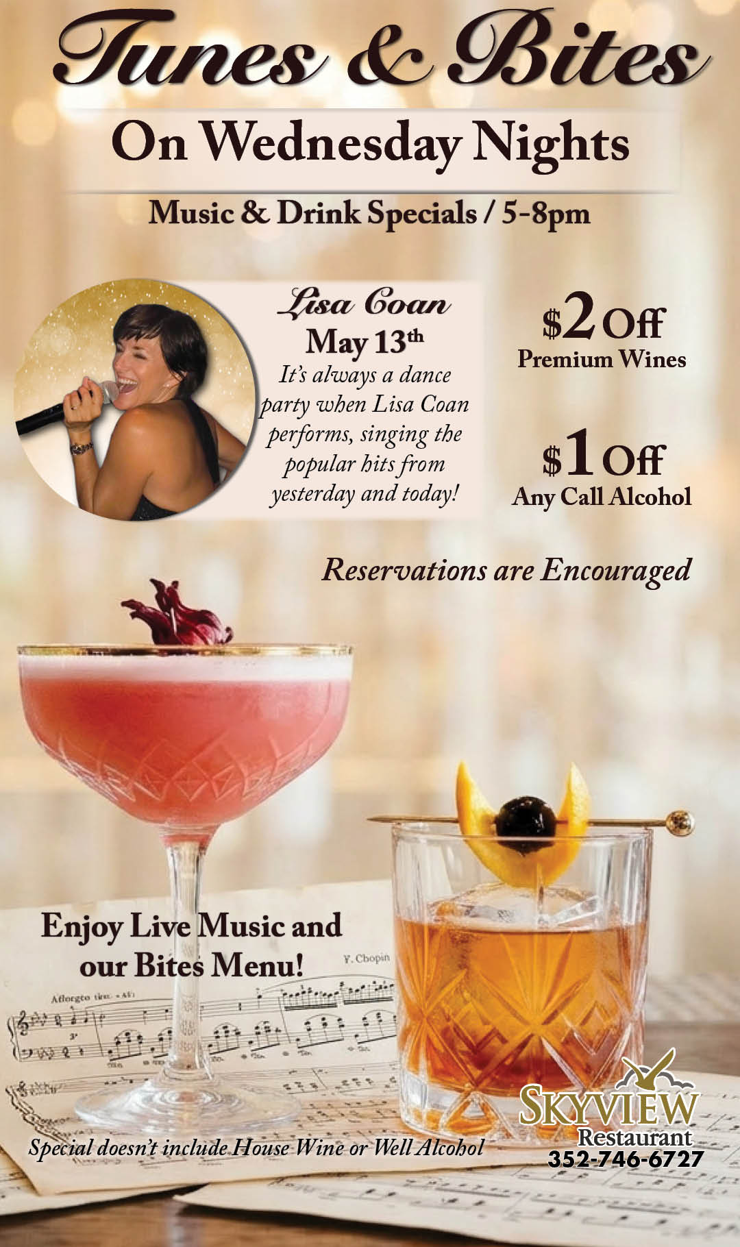 Tunes & Bites May 2026 Lisa Coan Kiosk