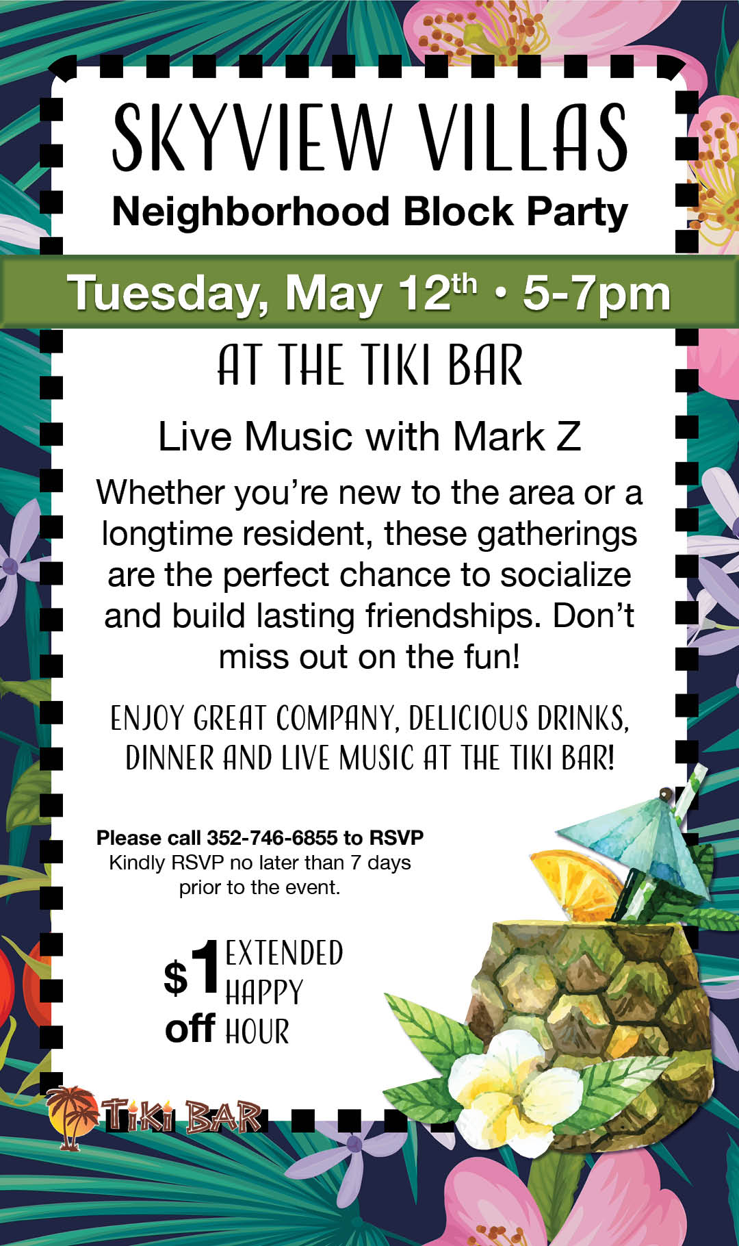 Skyview Villas Block Party May 12 2026 Kiosk